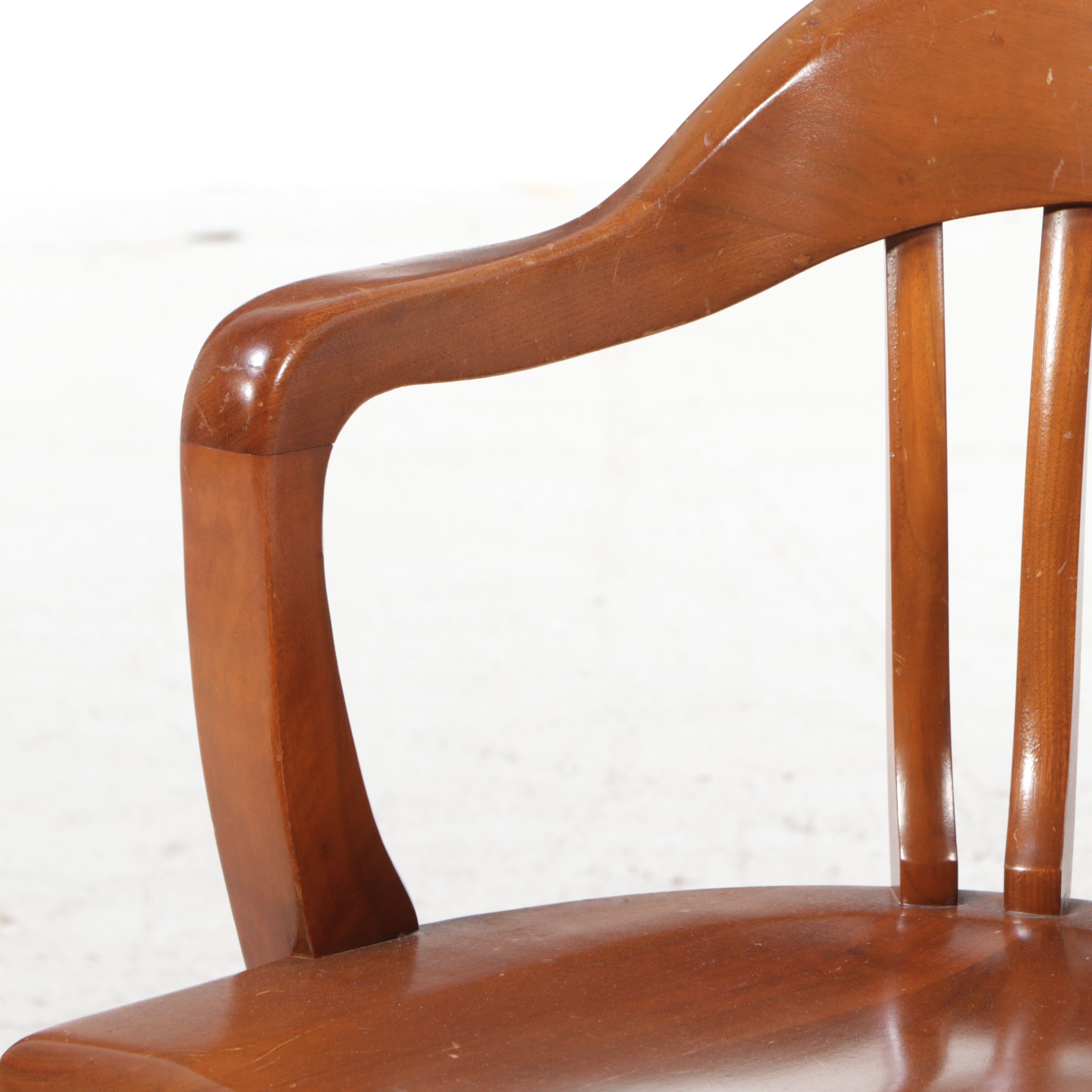 Vintage Maple Banker Chair