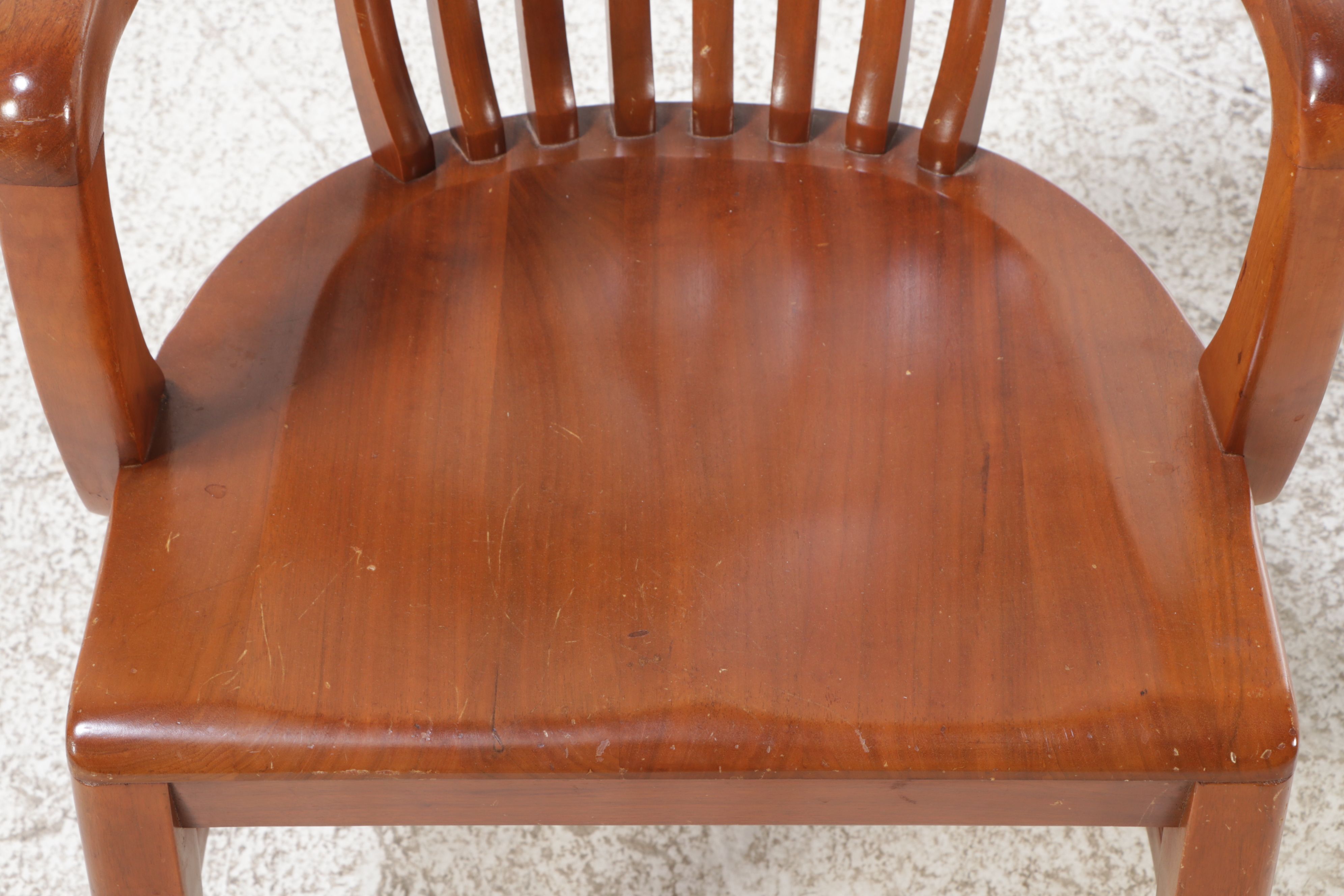 Vintage Maple Banker Chair