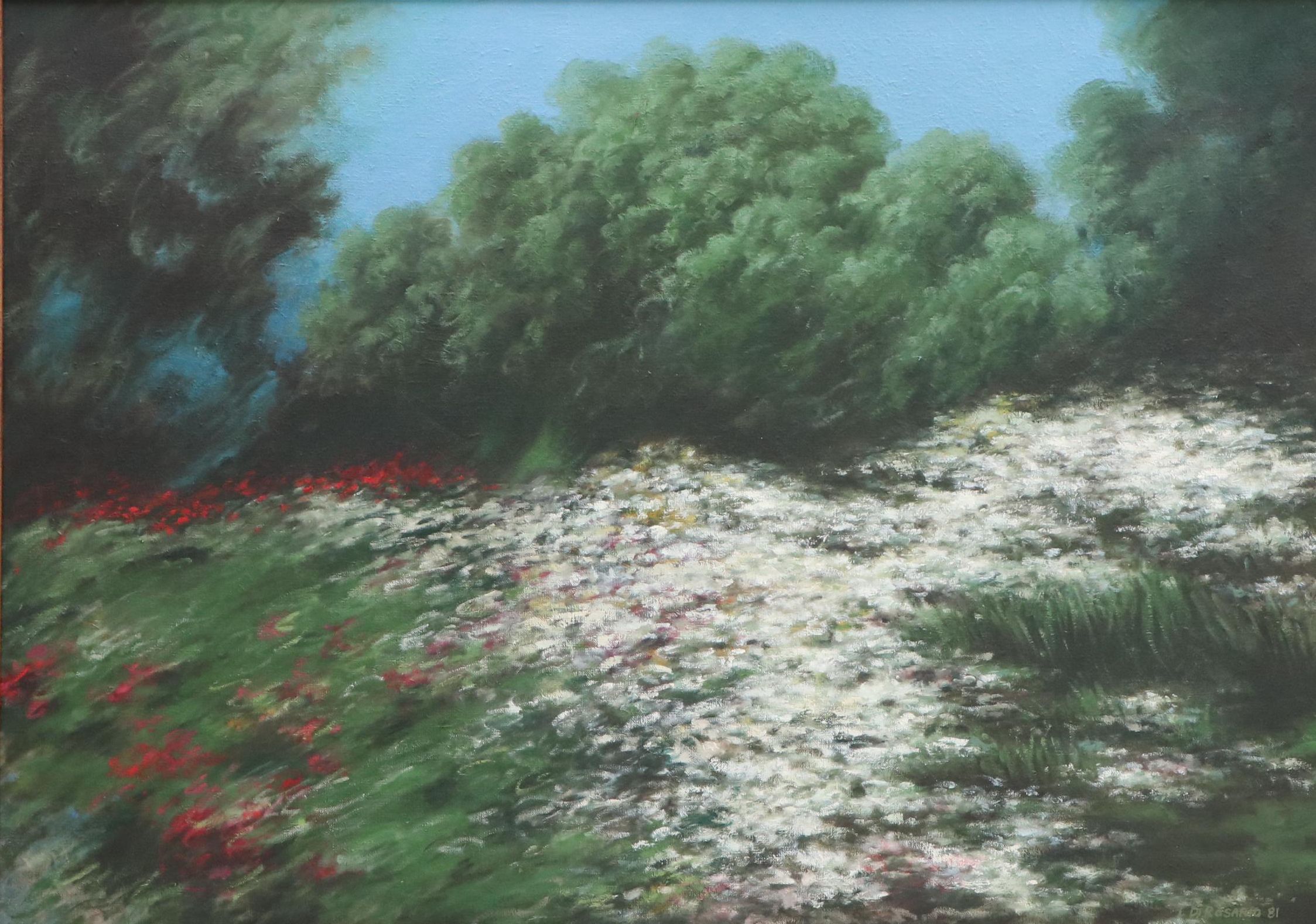 L. Di Rosario Oil Painting Landscape, 1981
