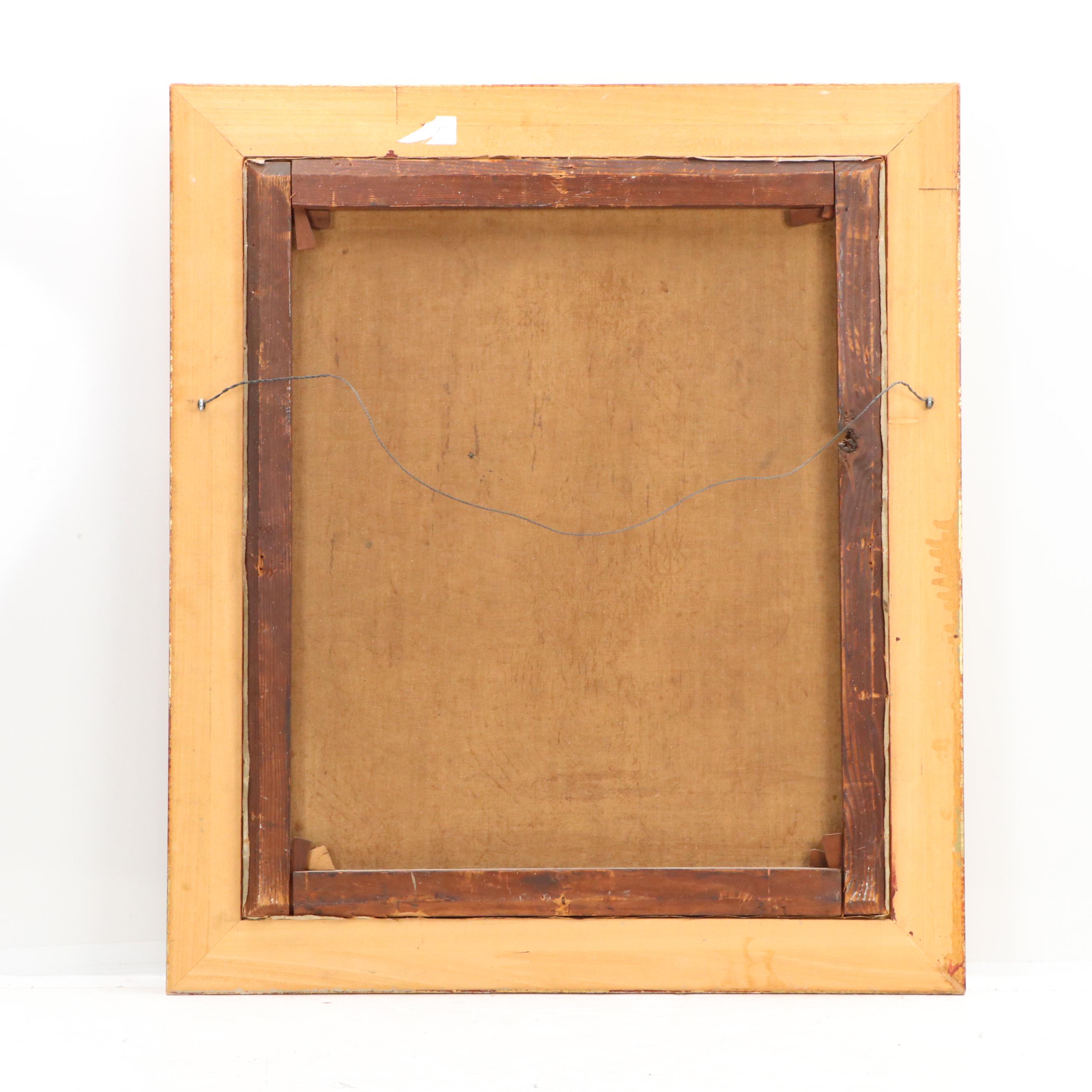 Portrait Oil Painting of a Woman Wearing Lace Cap, Circa 1860