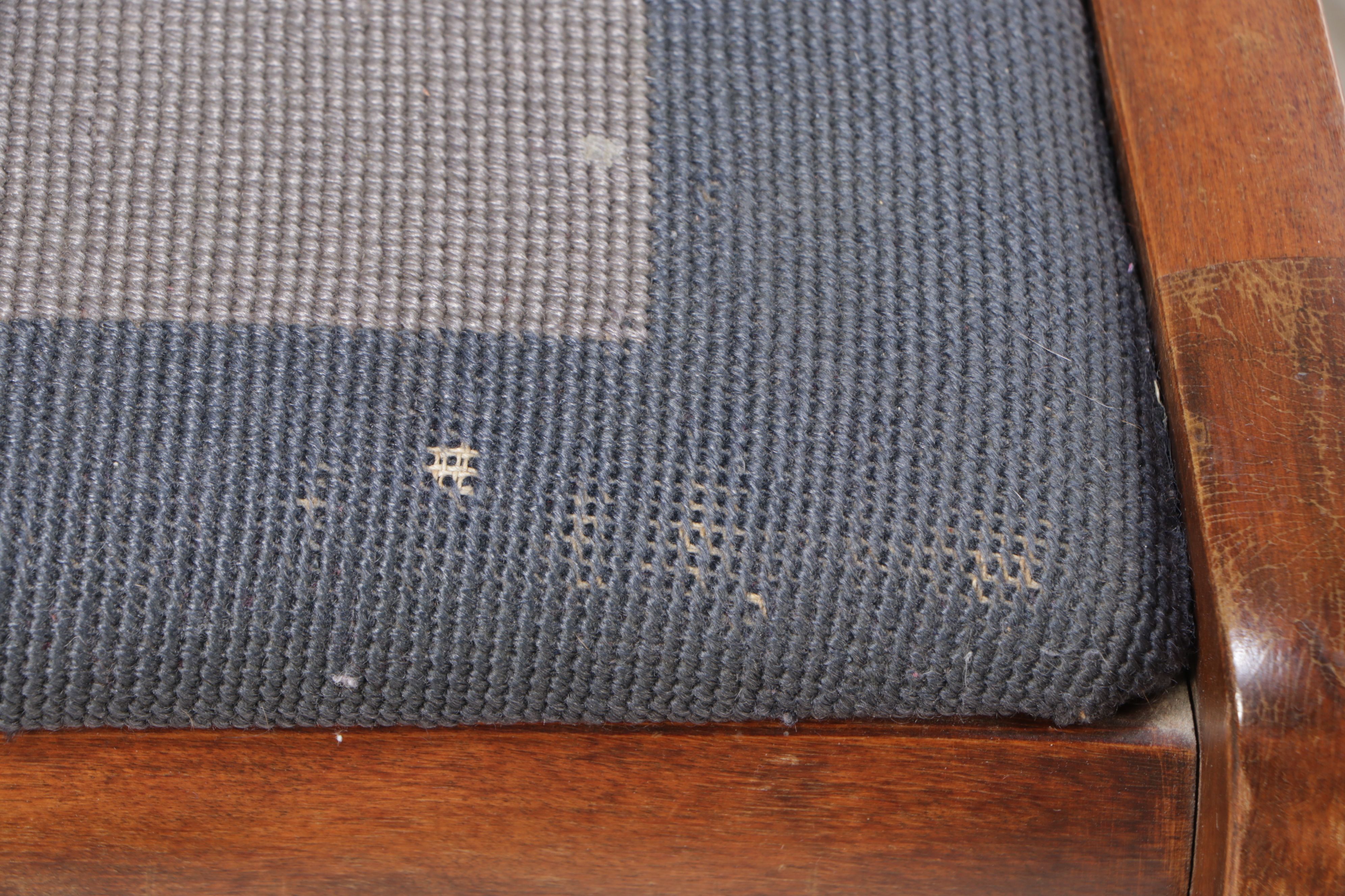 Duncan Phyfe Style Mahogany Side Chair with Needlepoint Upholstery