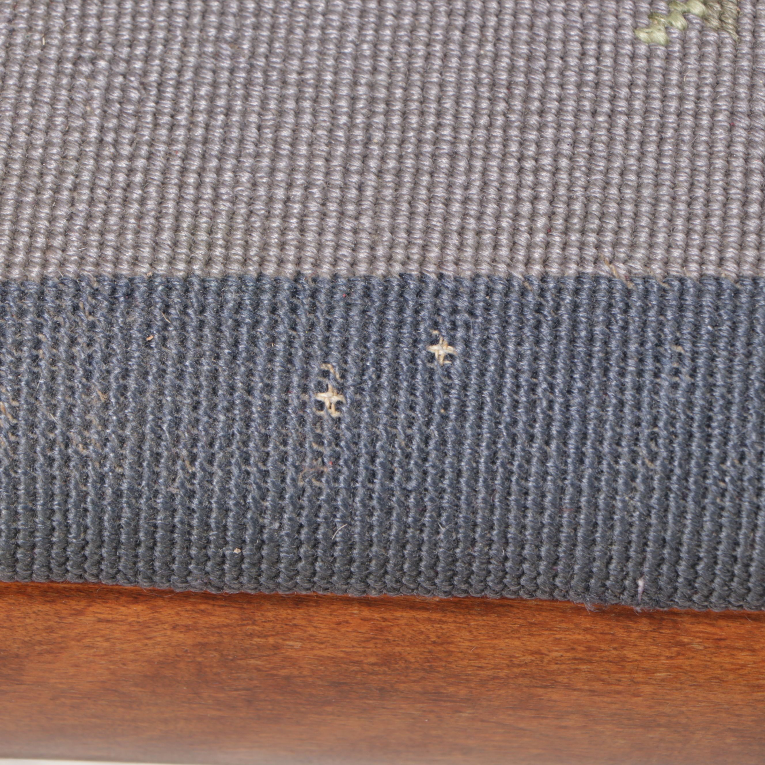 Duncan Phyfe Style Mahogany Side Chair with Needlepoint Upholstery