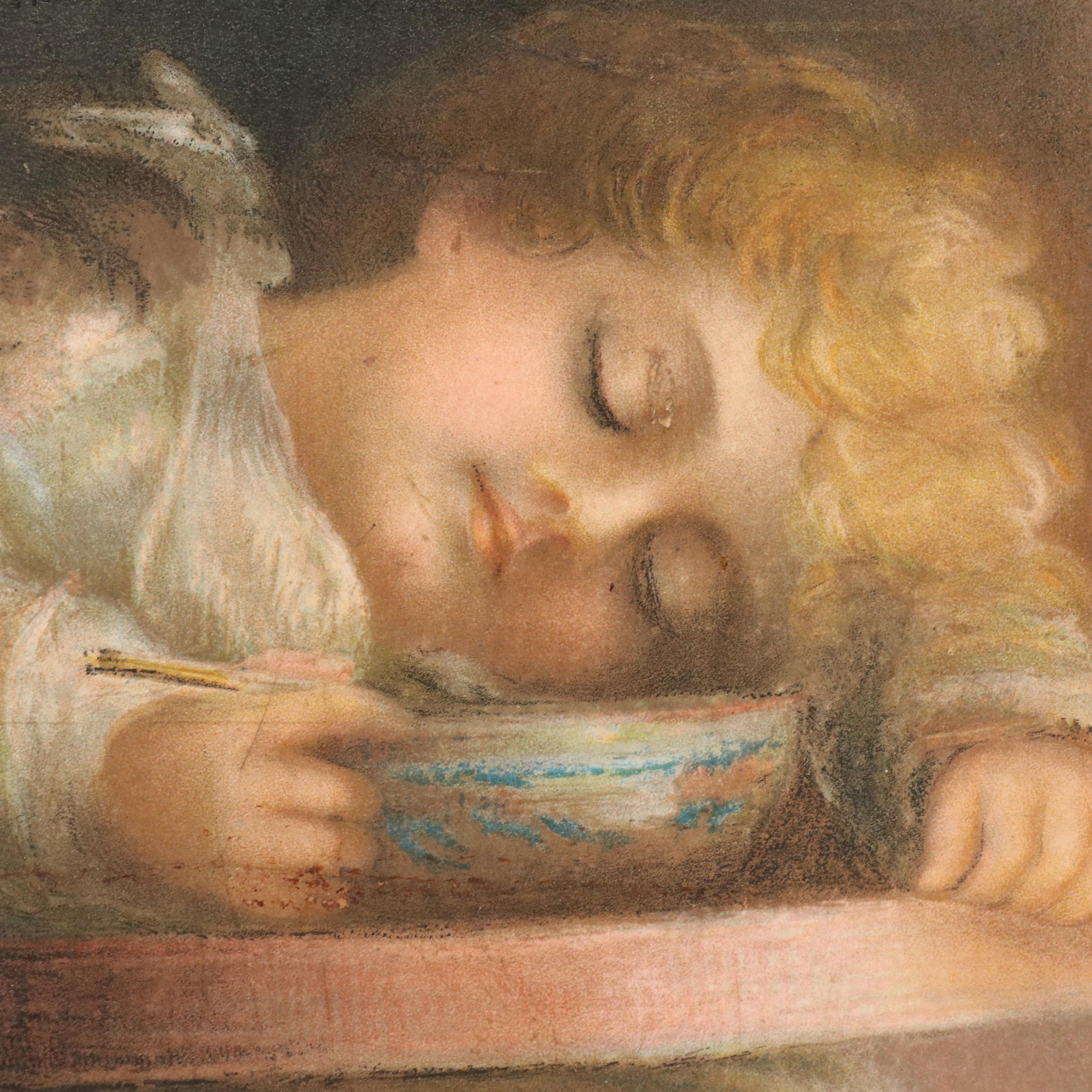 Post Toasties Cereal Lithograph "Sweet Memories," 1909