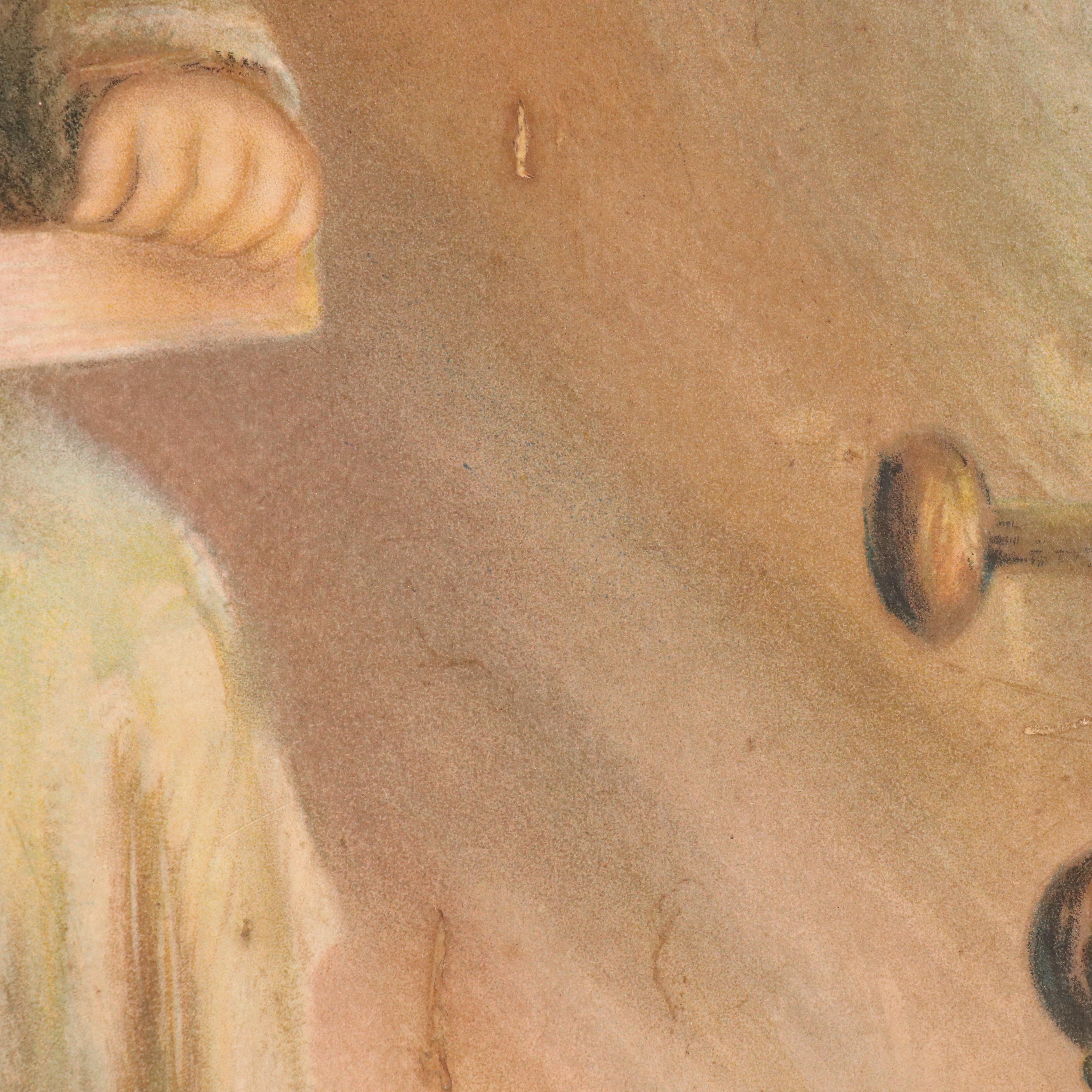 Post Toasties Cereal Lithograph "Sweet Memories," 1909