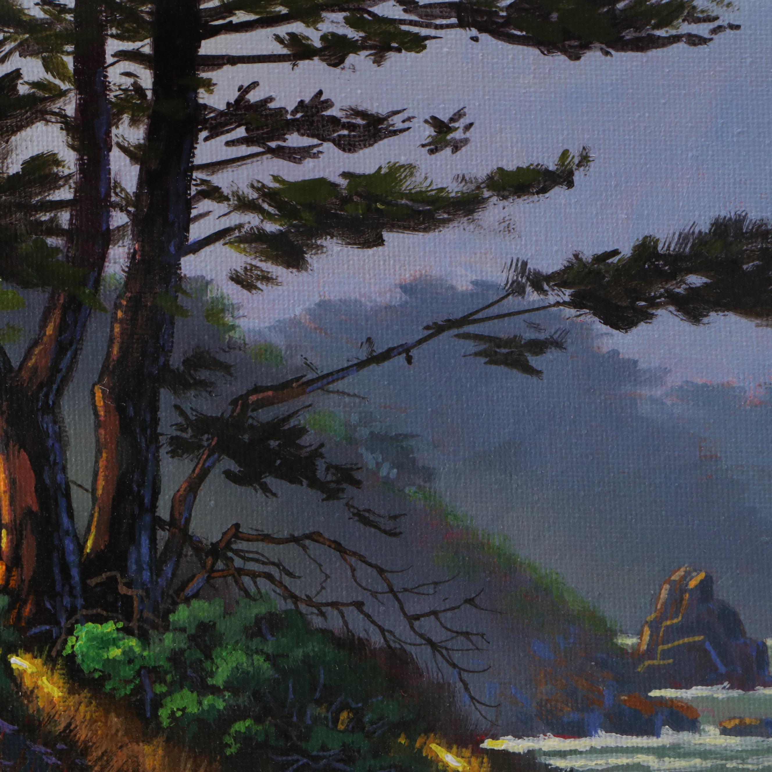 Doug "Bumo" Johnpeer Coastal Landscape Oil Painting, 2025