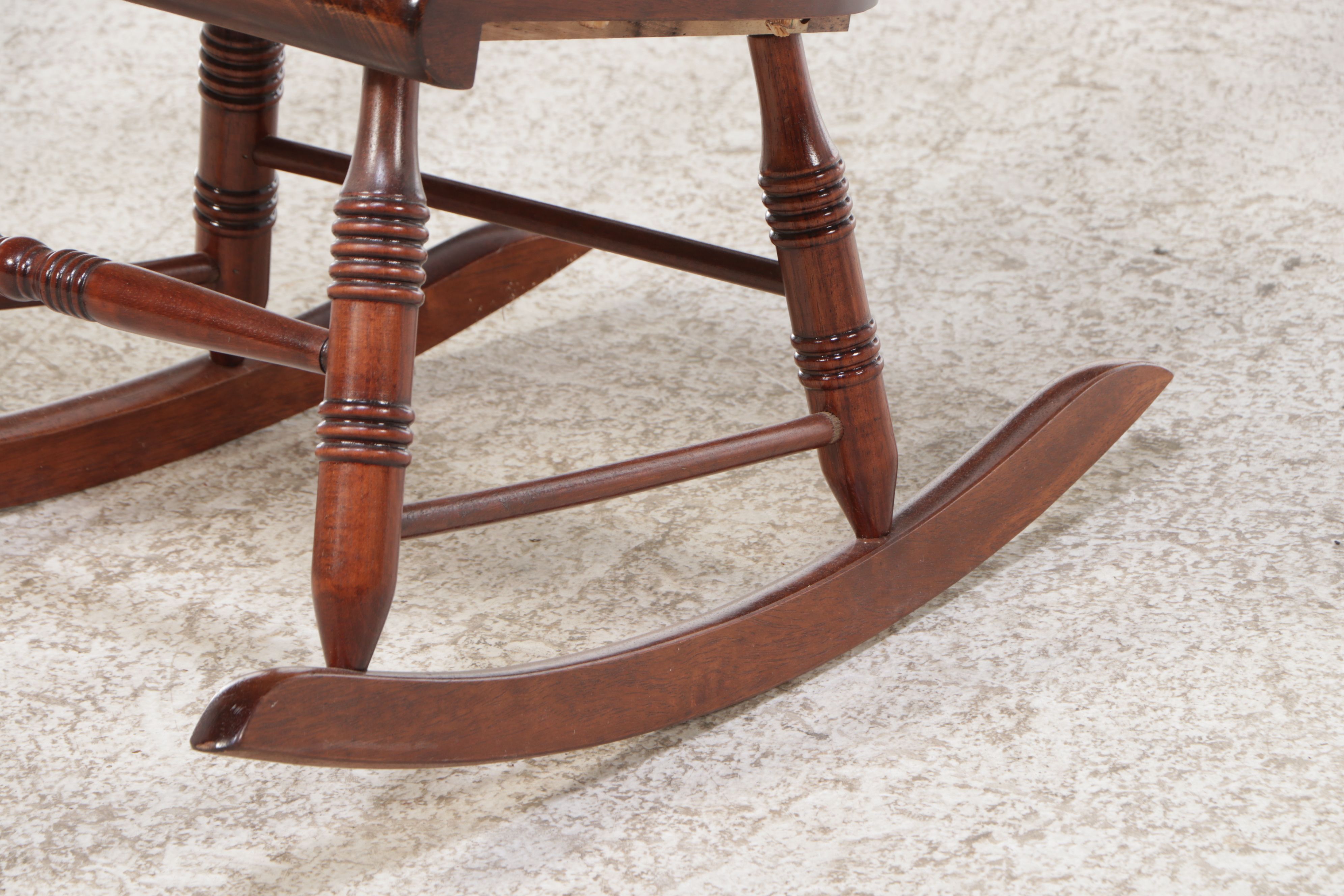 Windsor Walnut Rocking Chair