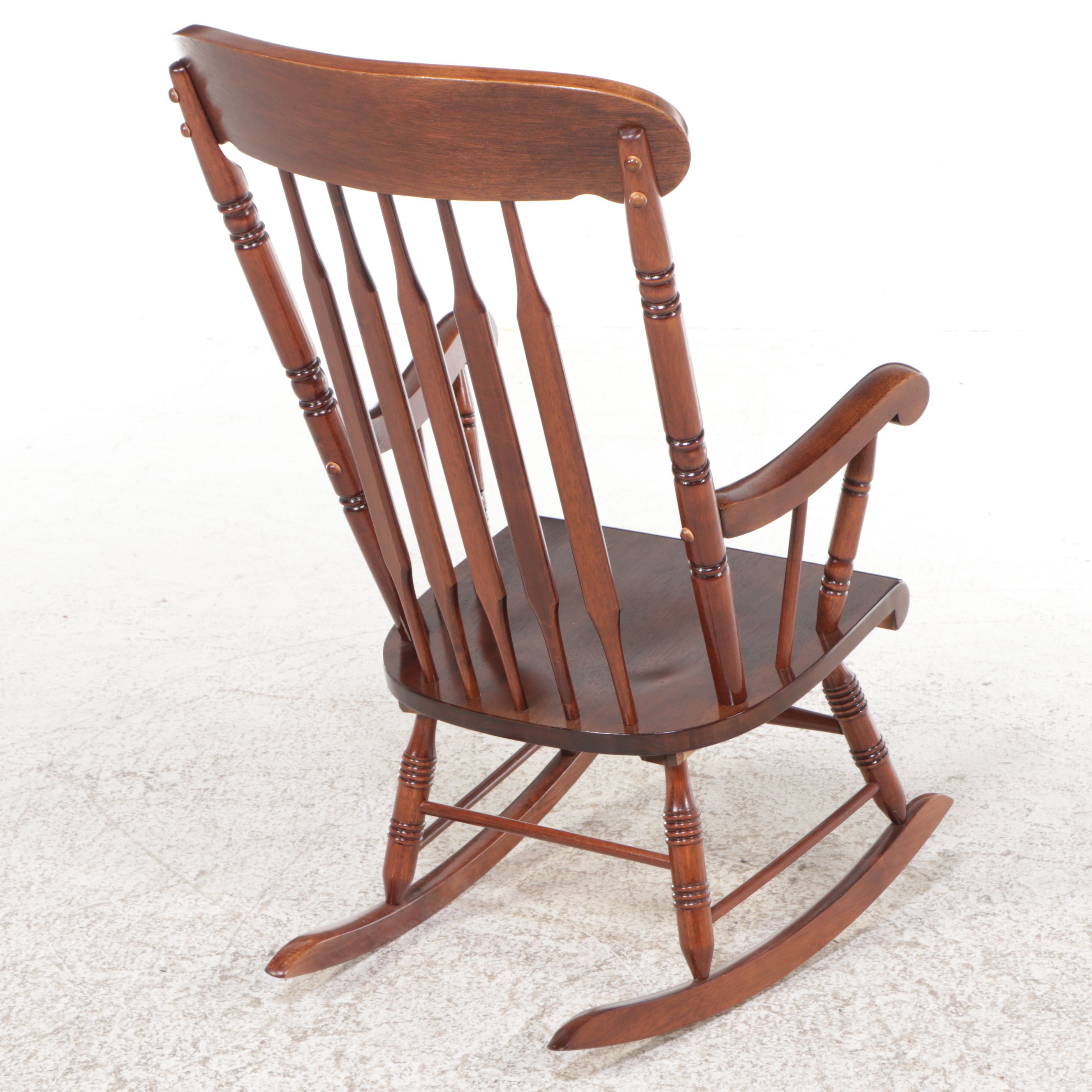 Windsor Walnut Rocking Chair