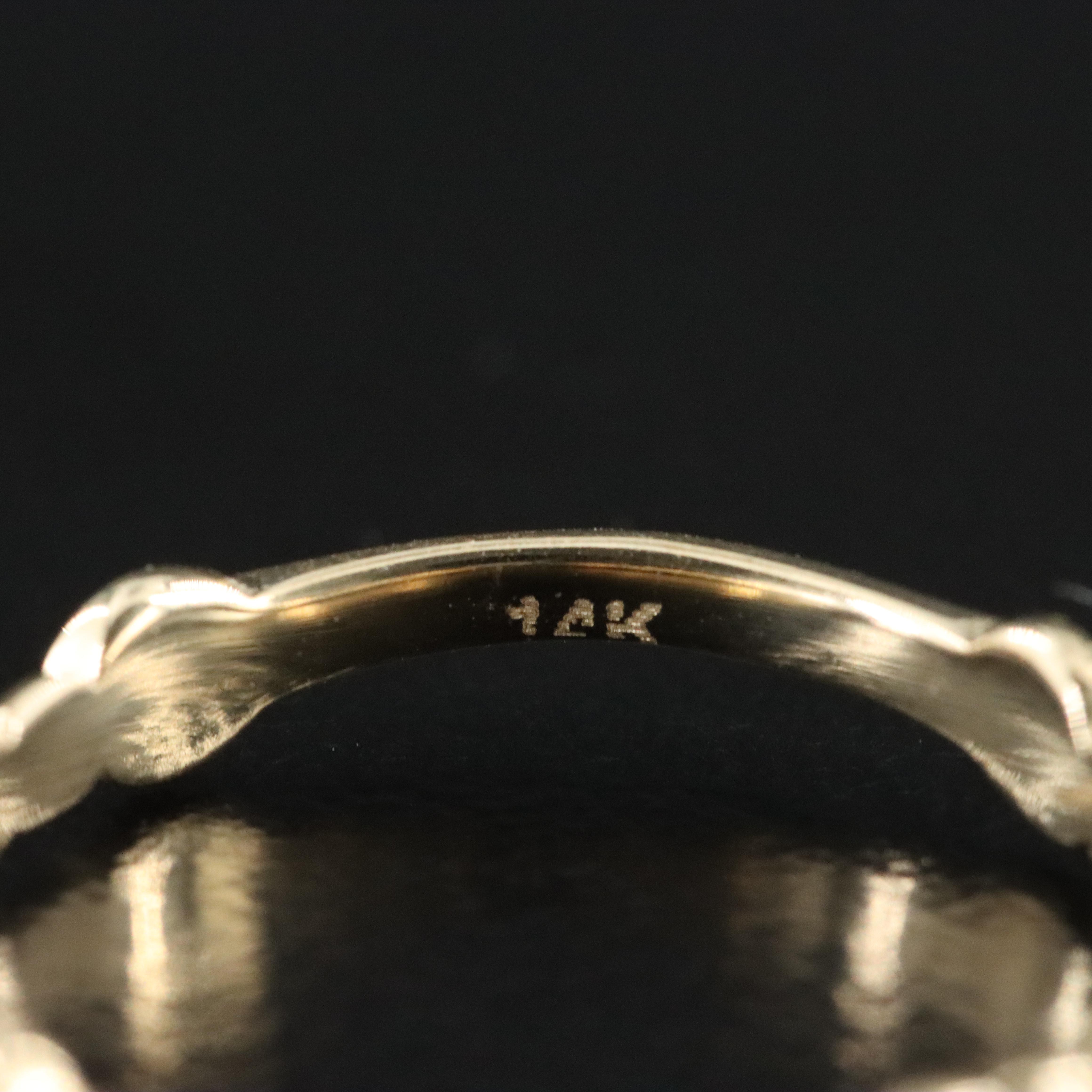 14K Enamel Evil Eye Ring