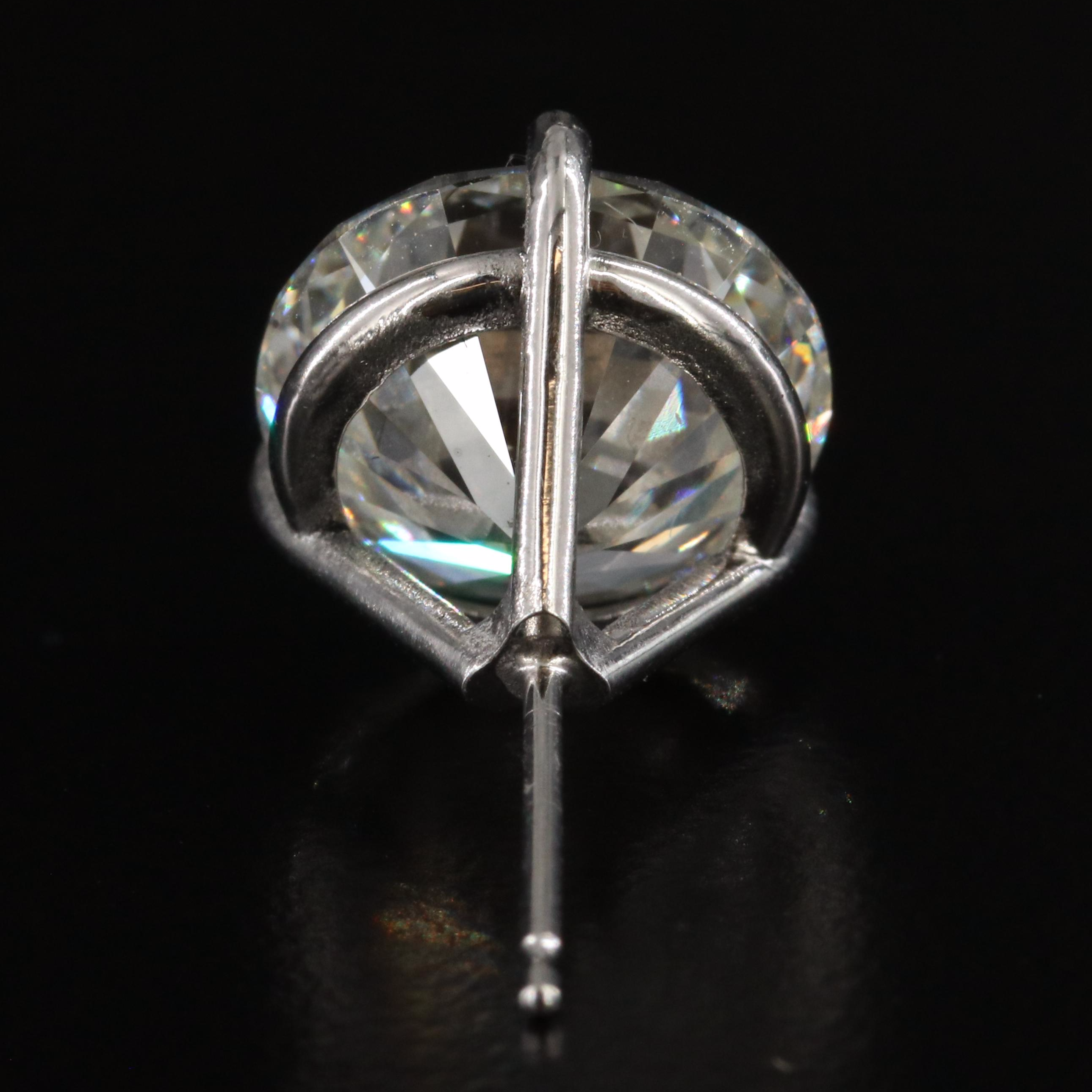 Platinum 10.00 CTW Lab Grown Diamond Stud Earrings