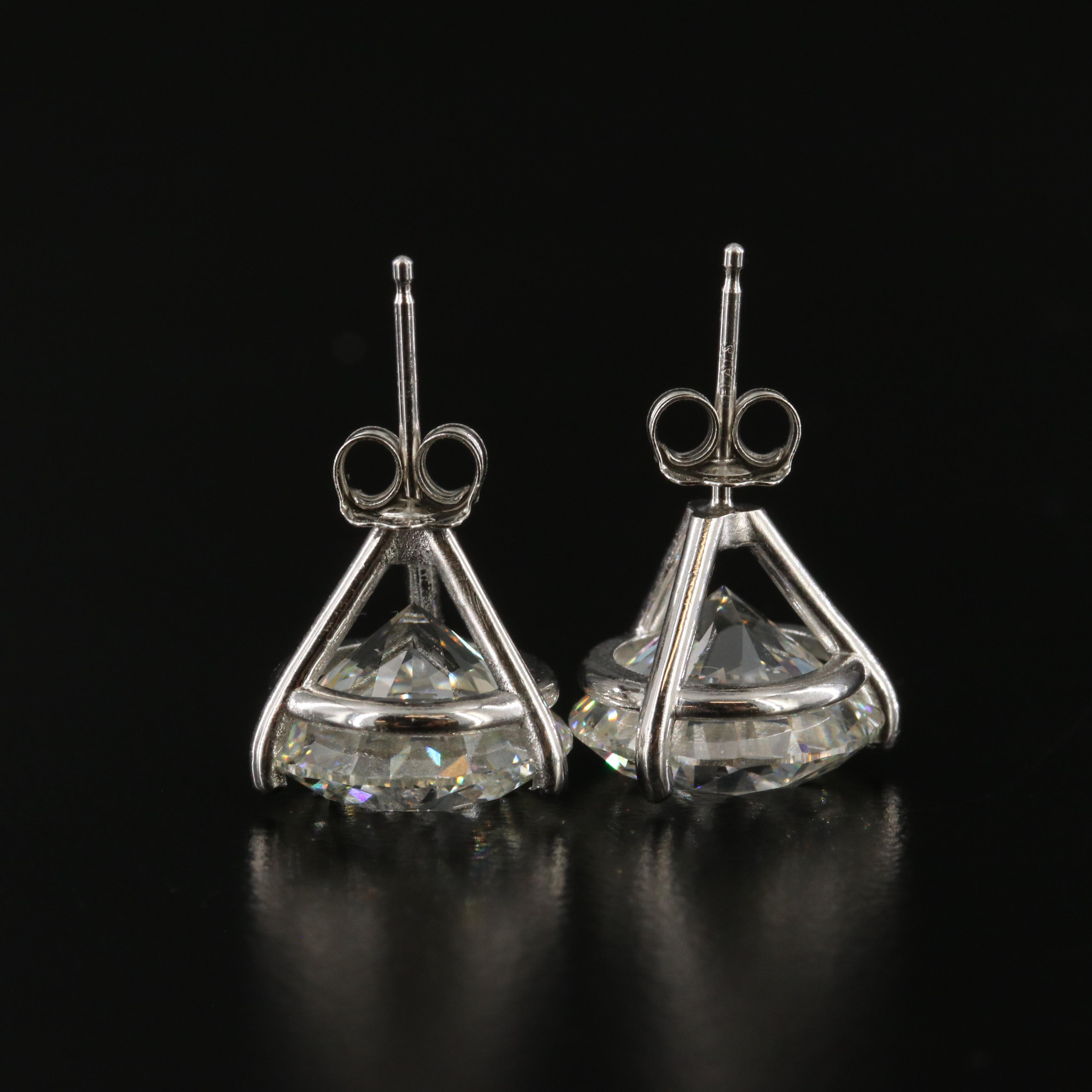 Platinum 10.00 CTW Lab Grown Diamond Stud Earrings