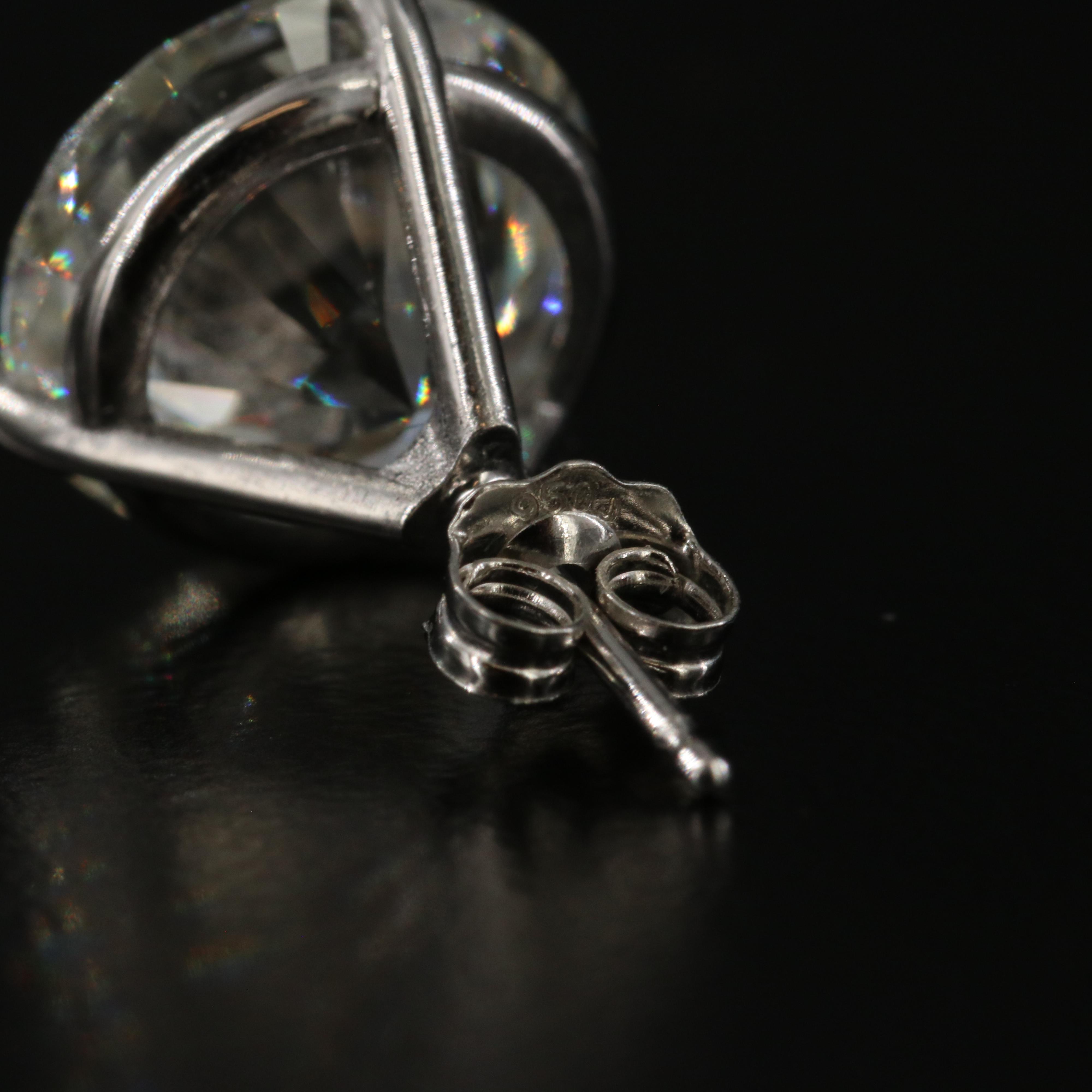 Platinum 10.00 CTW Lab Grown Diamond Stud Earrings