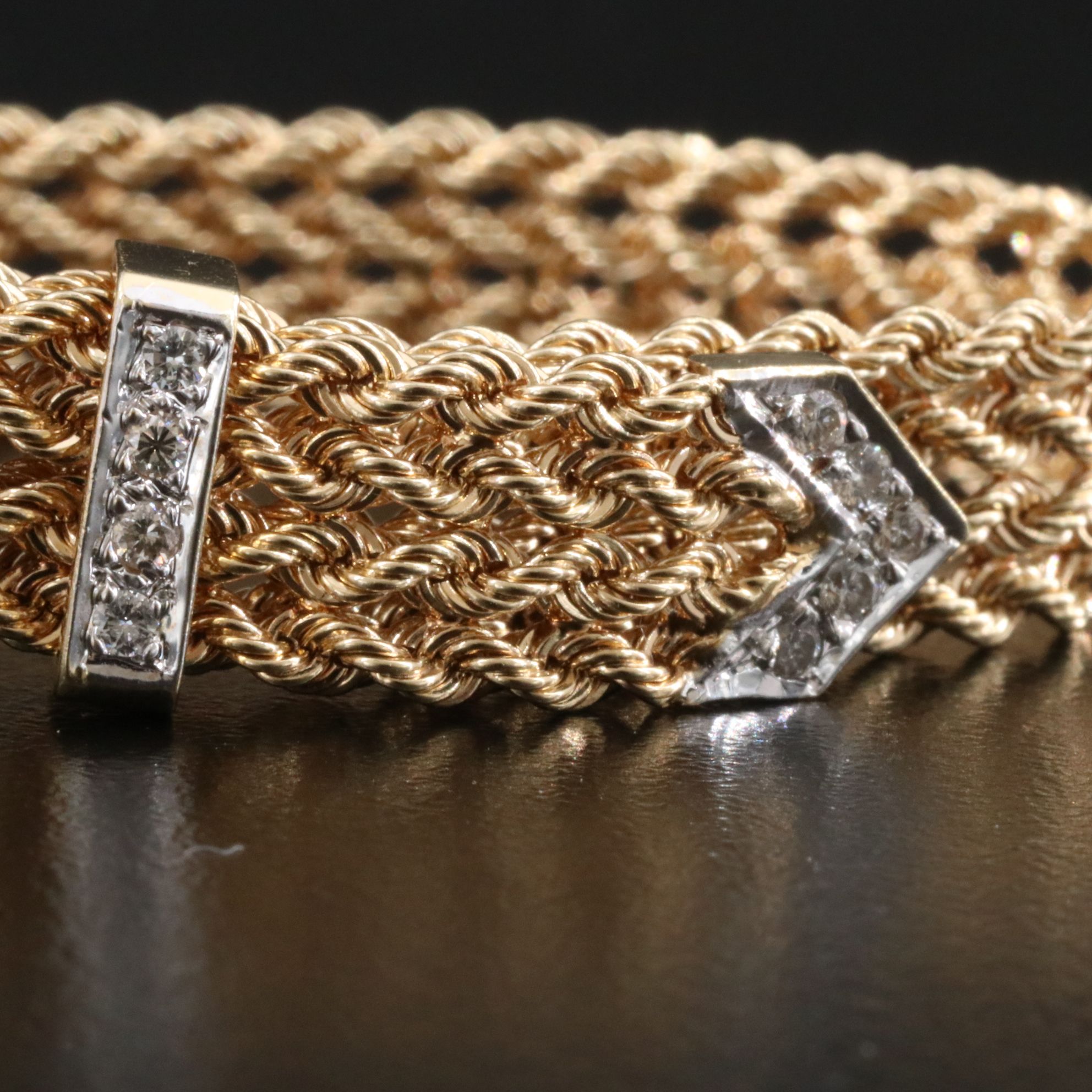 14K 0.52 CTW Diamond Buckle Bracelet