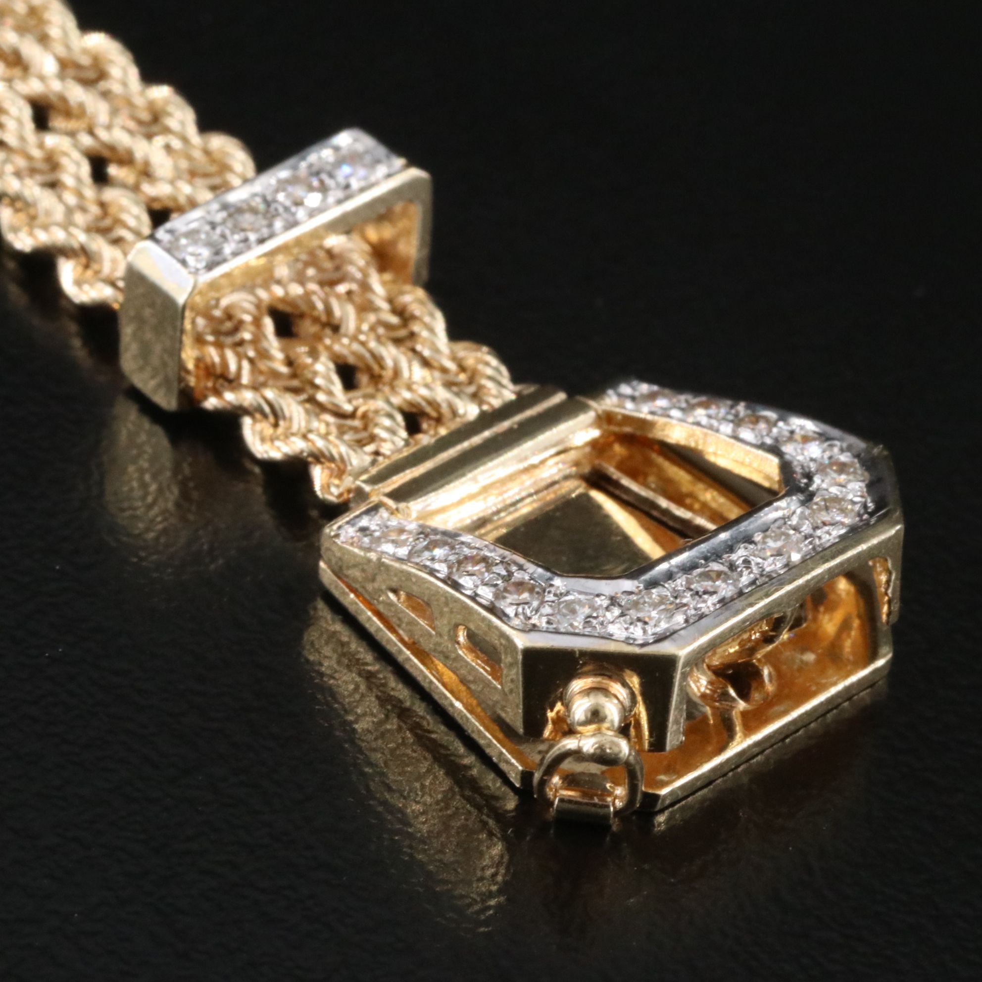 14K 0.52 CTW Diamond Buckle Bracelet