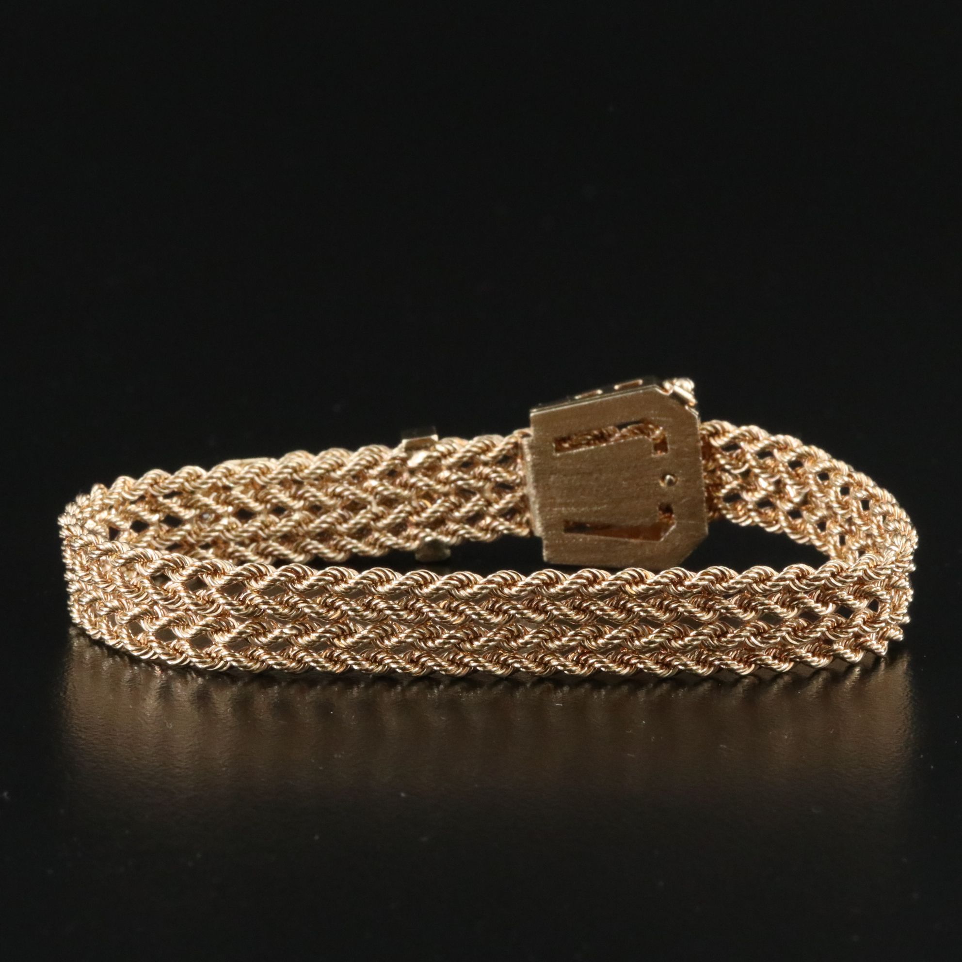 14K 0.52 CTW Diamond Buckle Bracelet