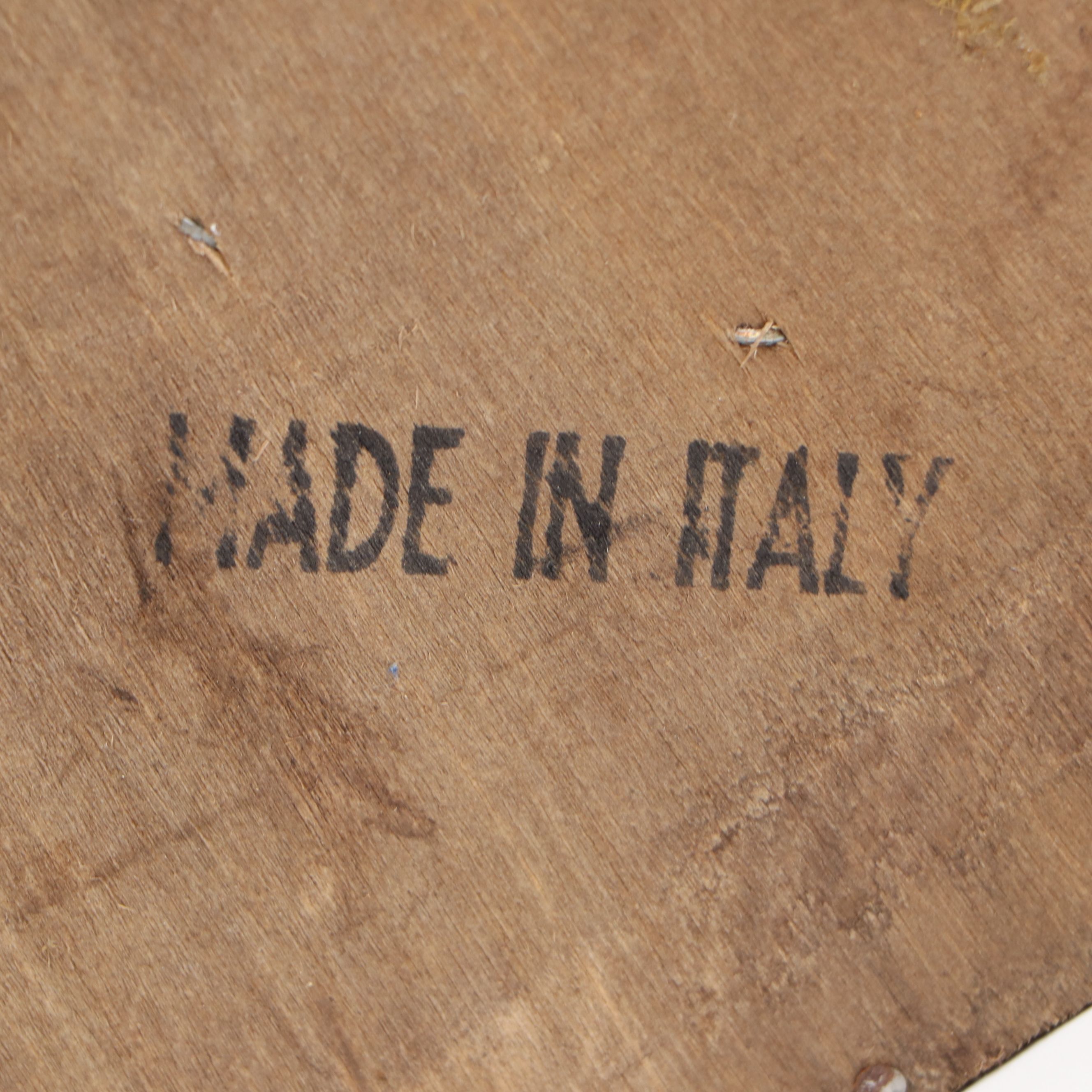 Italian Hand-Painted Creche with Nativity Chalkware Figures