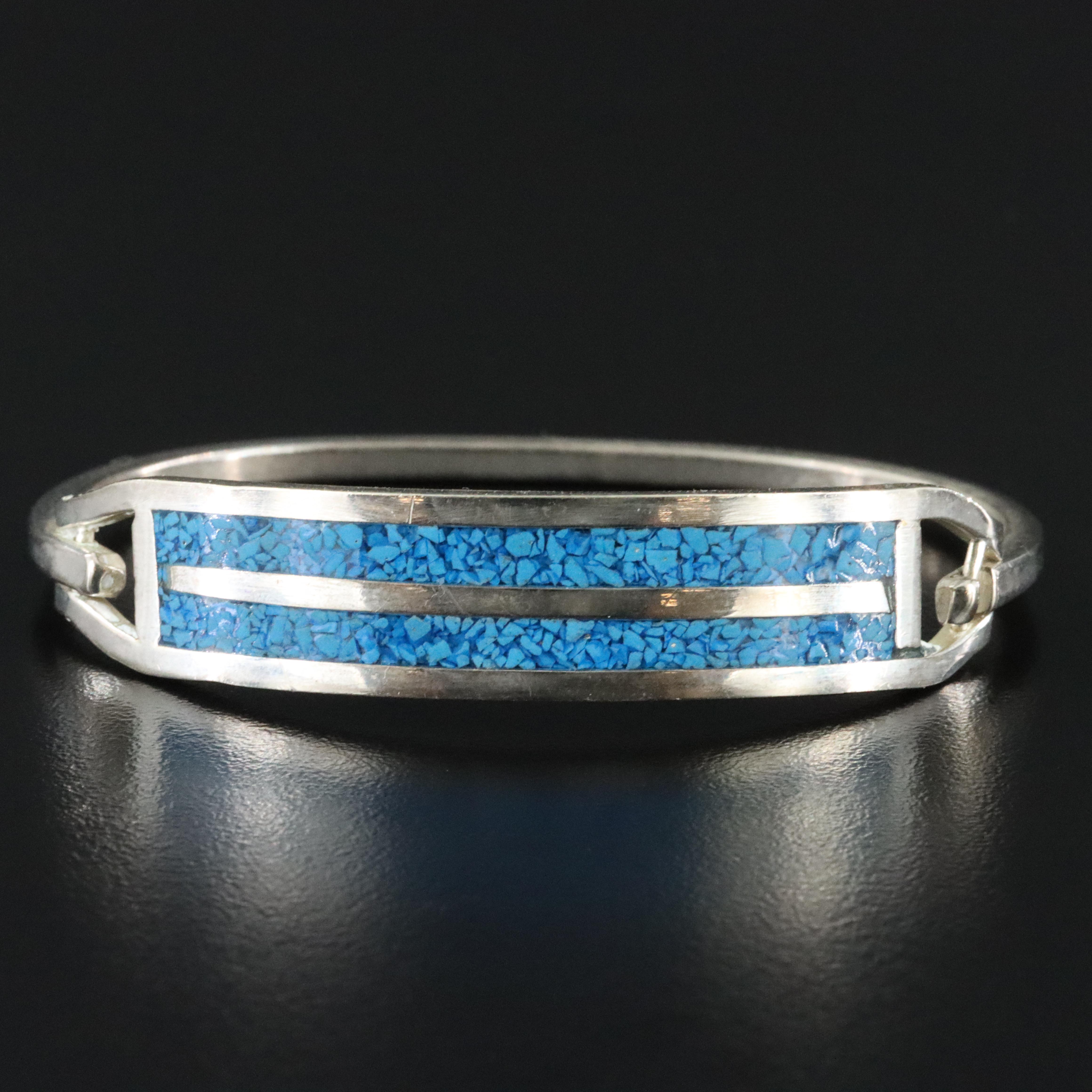 Chip Stone Inlay Bangle