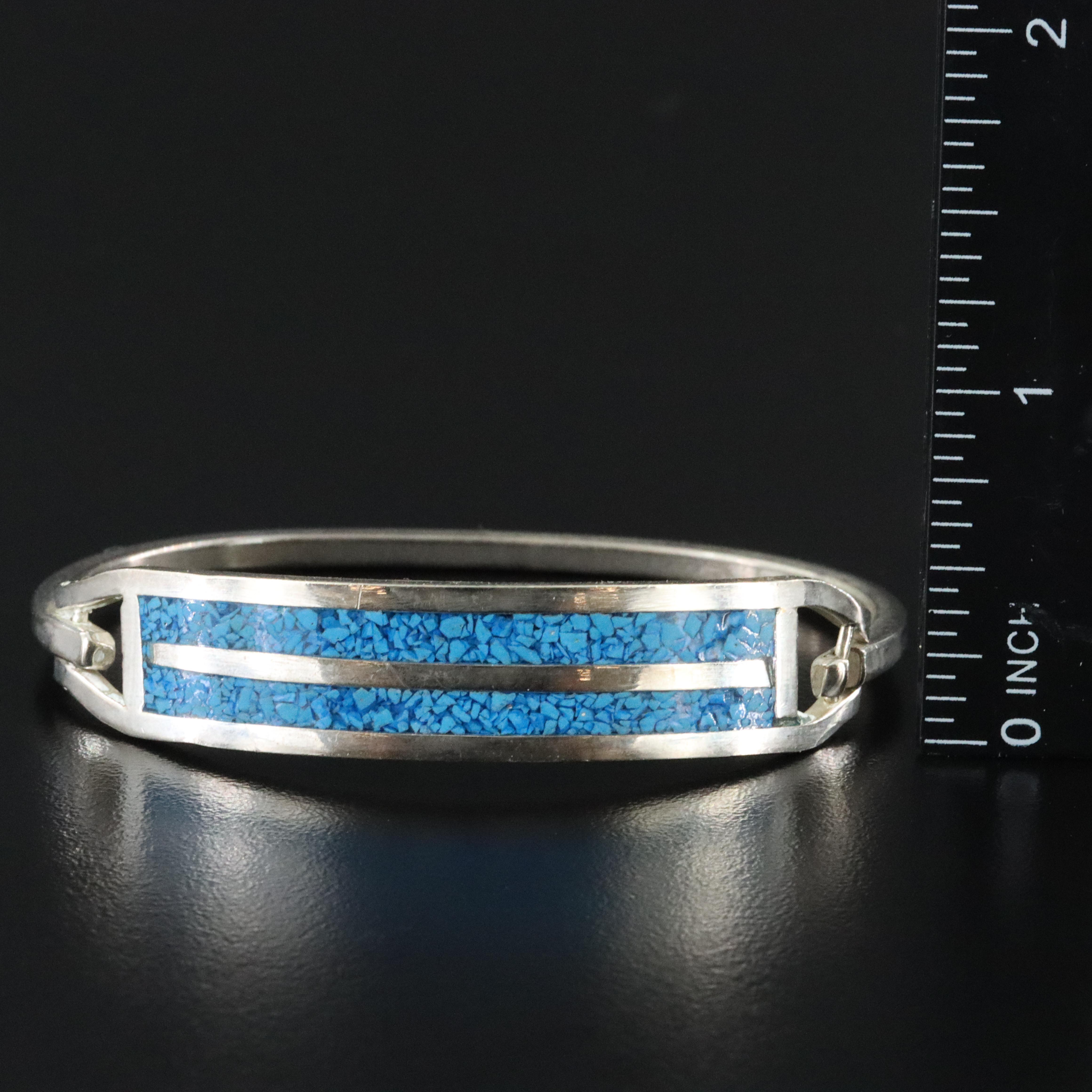 Chip Stone Inlay Bangle