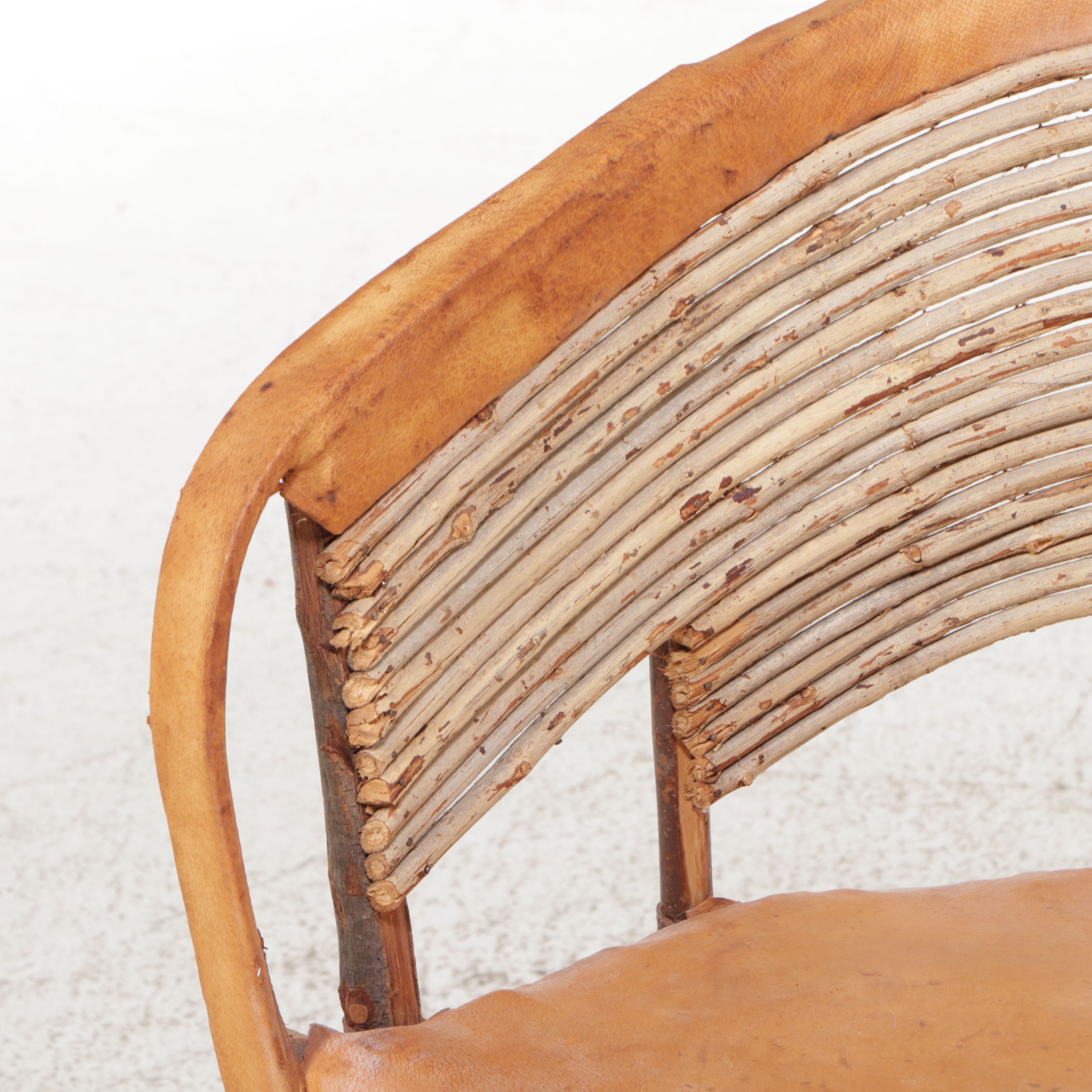Mexican Cedar and Leather Equipale Chair