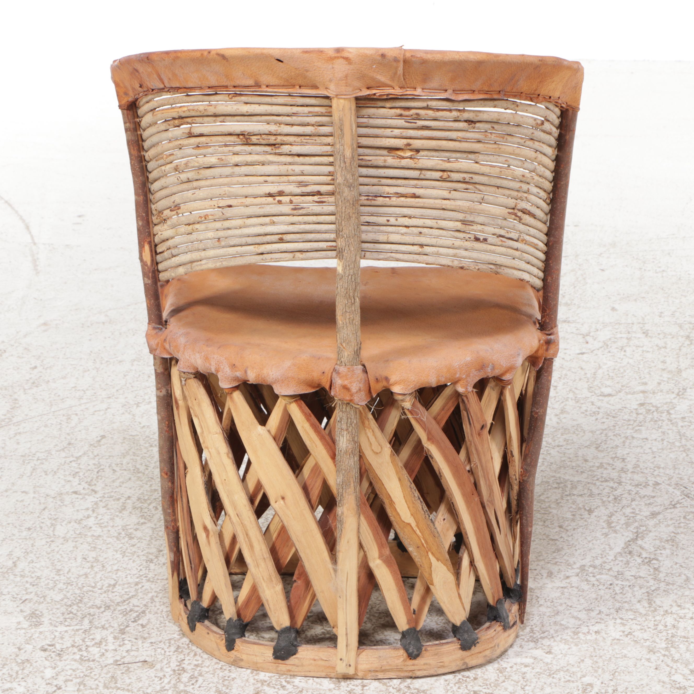 Mexican Cedar and Leather Equipale Chair