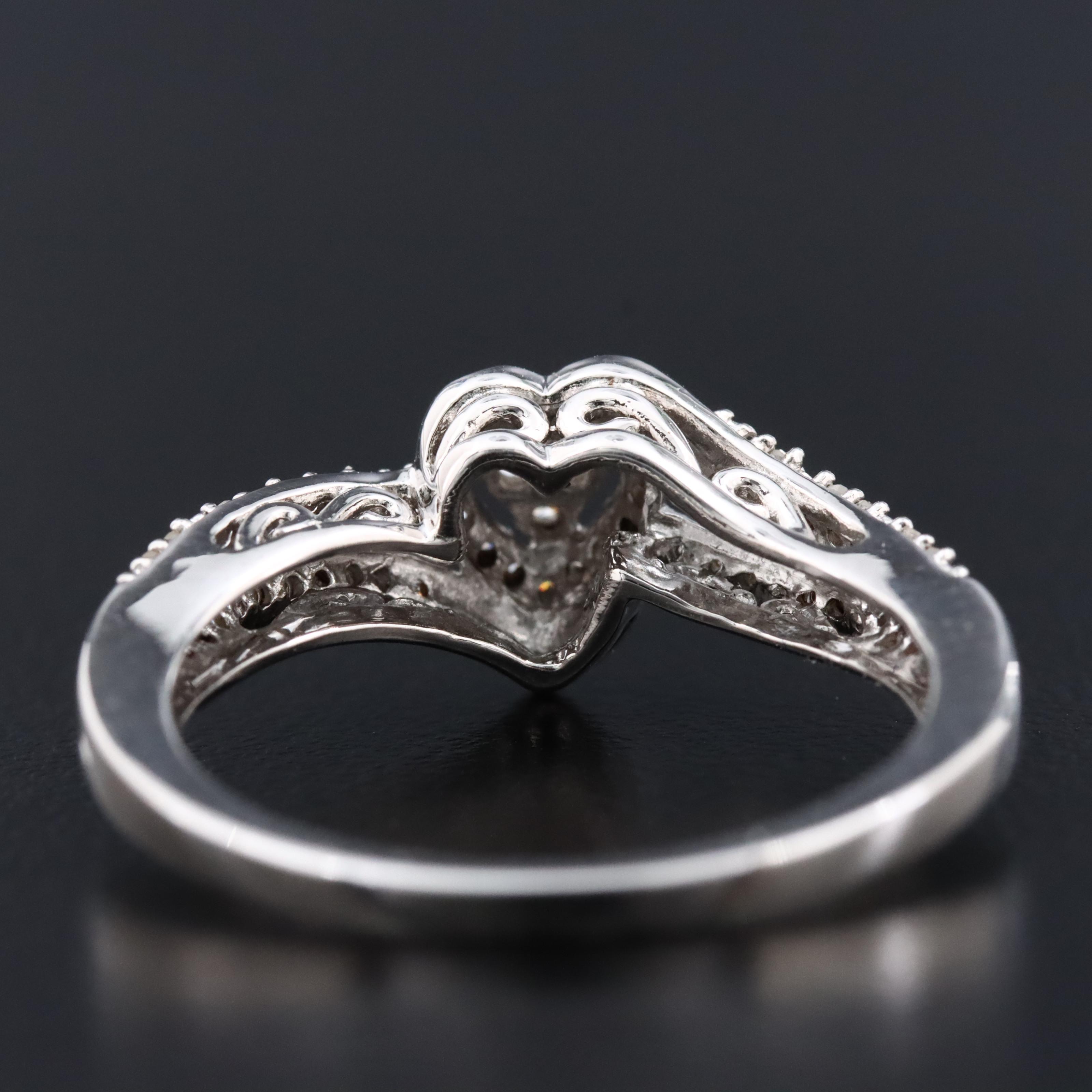 Sterling Diamond Ring