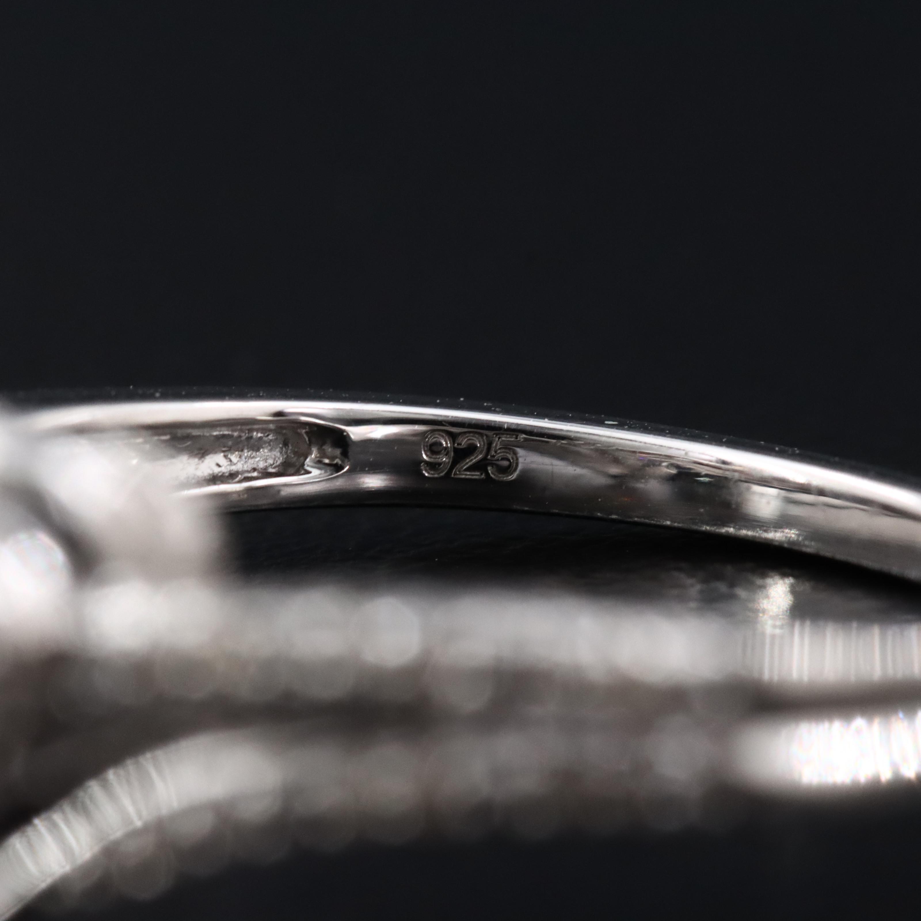 Sterling Diamond Ring