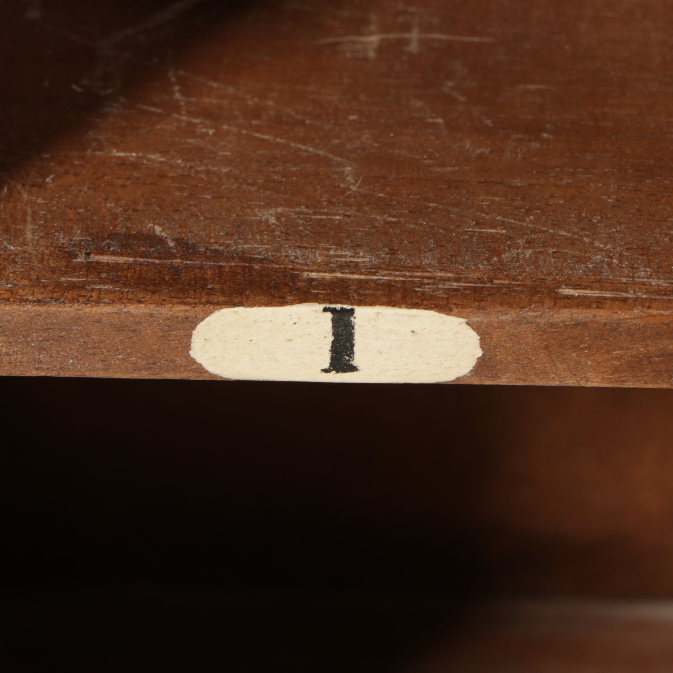 Wooden Numbered Cubby Display Shelf