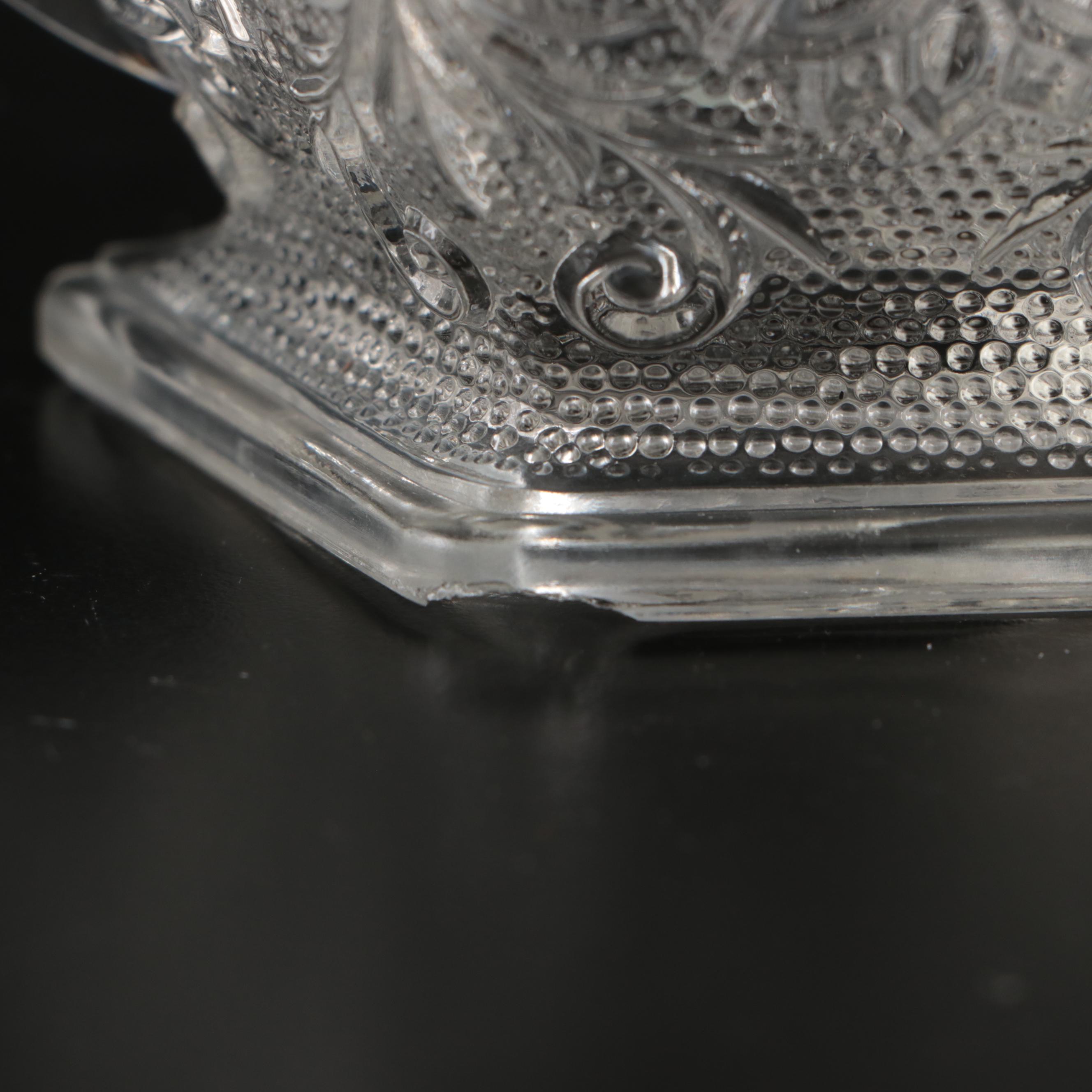 Mikasa Reindeer Crystal Basket, Glass Candle Holders, and More Glass Table Décor