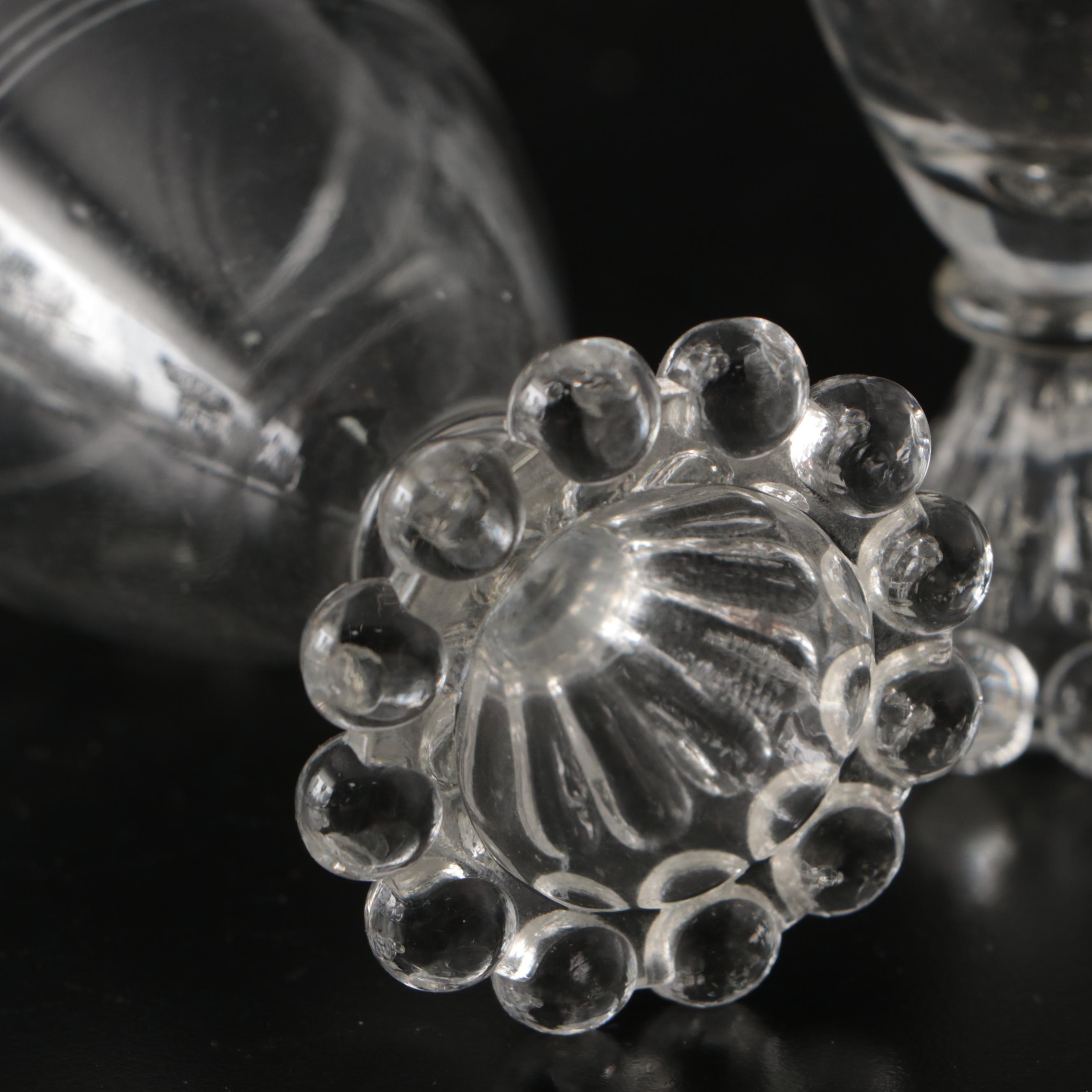 Mikasa Reindeer Crystal Basket, Glass Candle Holders, and More Glass Table Décor