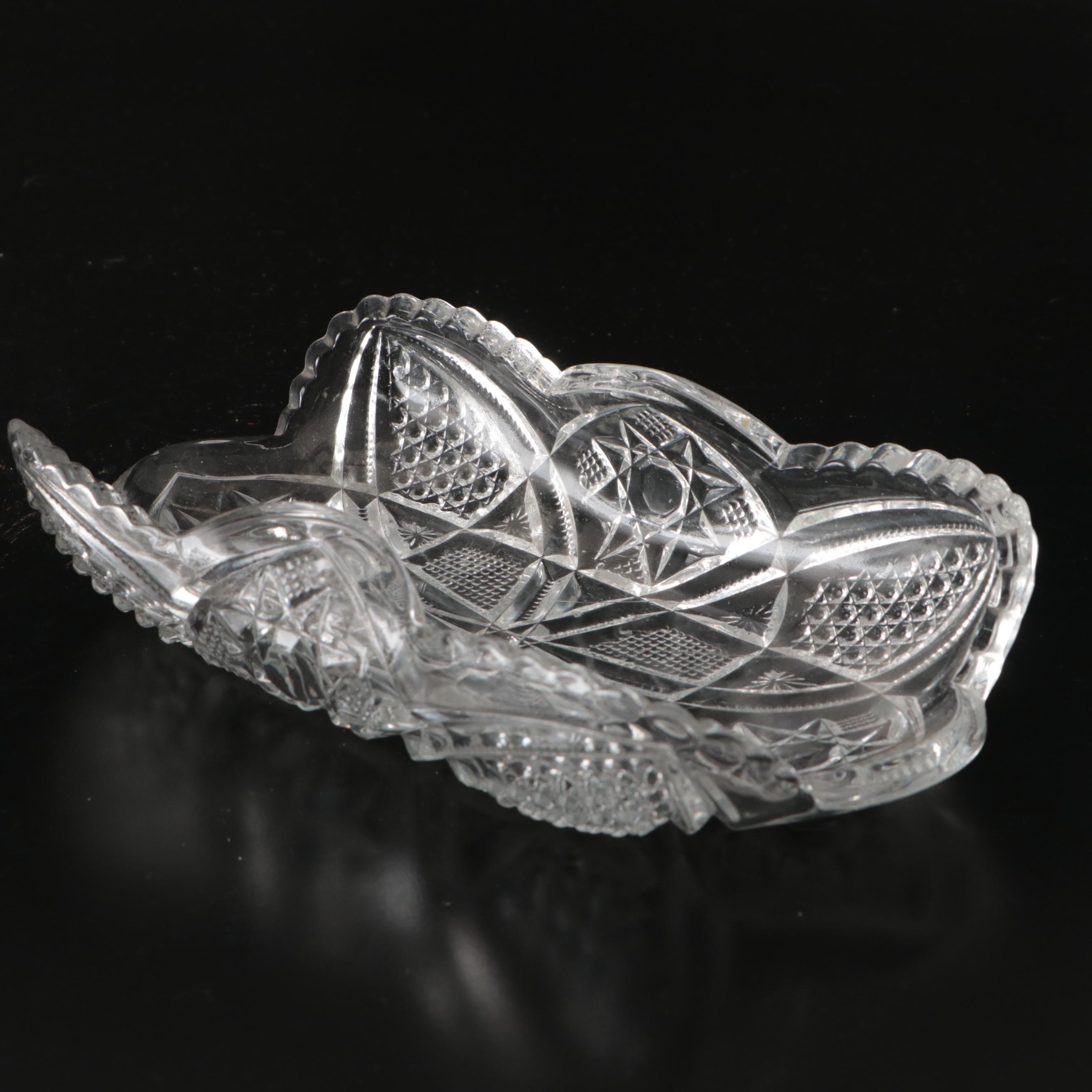 Mikasa Reindeer Crystal Basket, Glass Candle Holders, and More Glass Table Décor