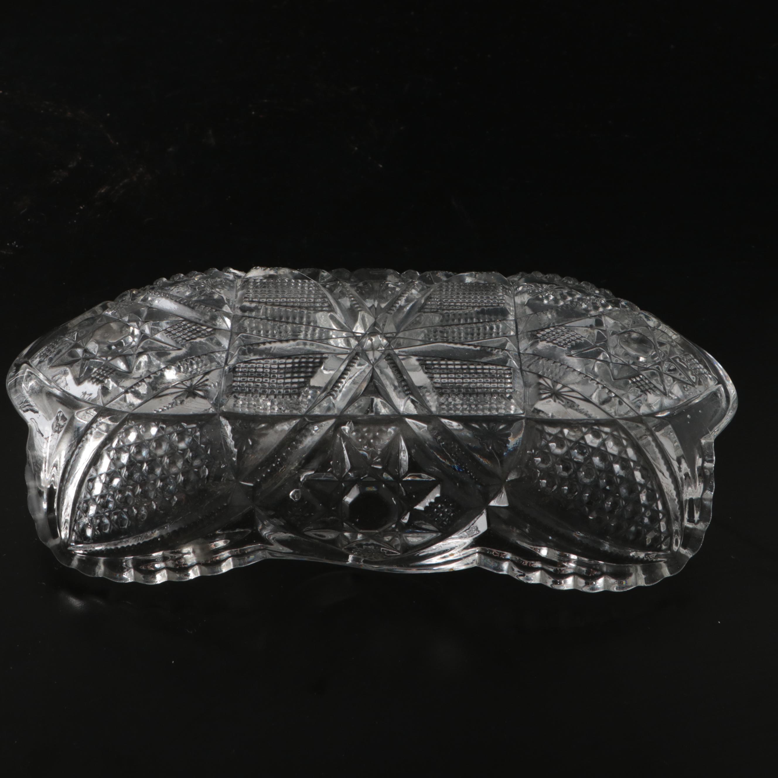 Mikasa Reindeer Crystal Basket, Glass Candle Holders, and More Glass Table Décor