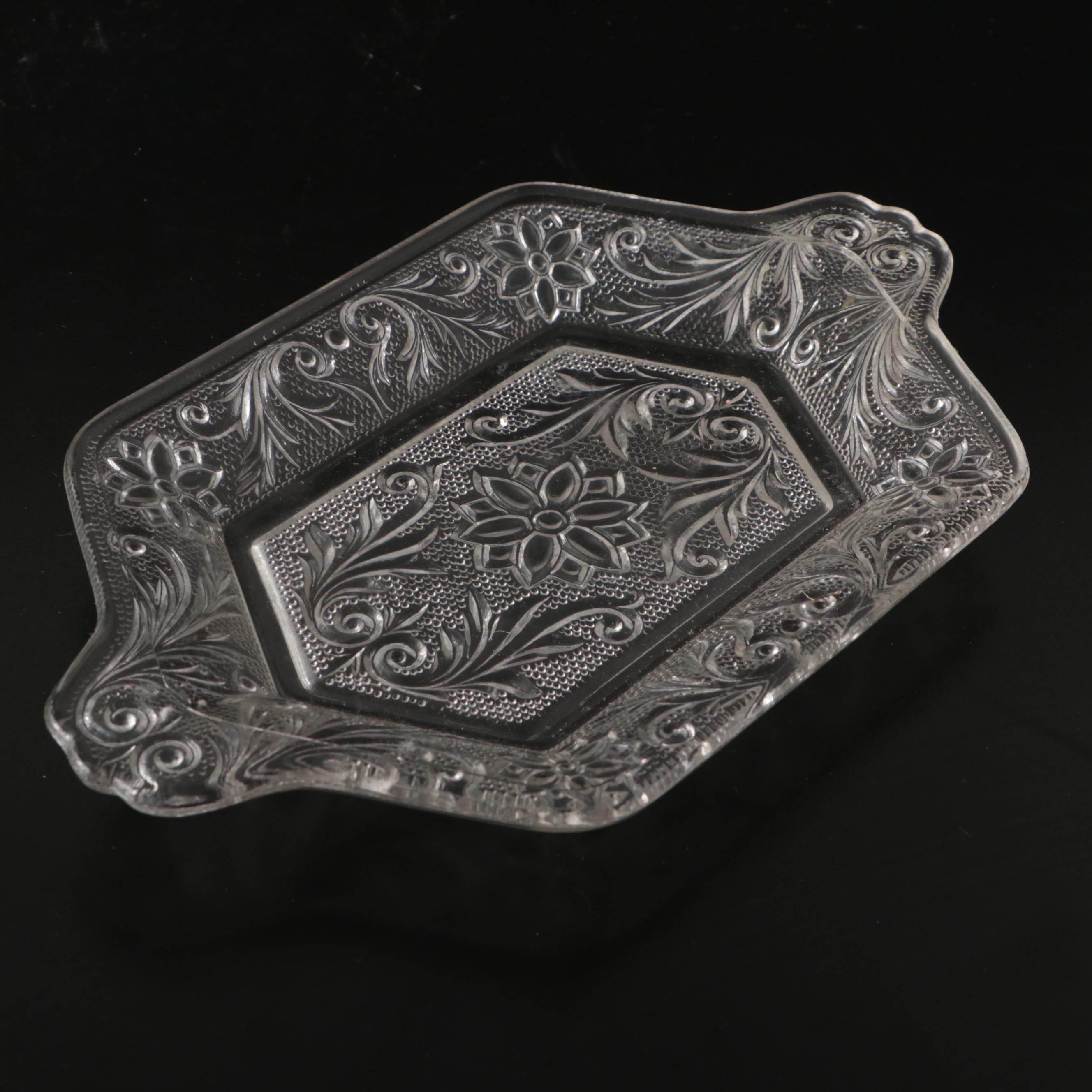 Mikasa Reindeer Crystal Basket, Glass Candle Holders, and More Glass Table Décor