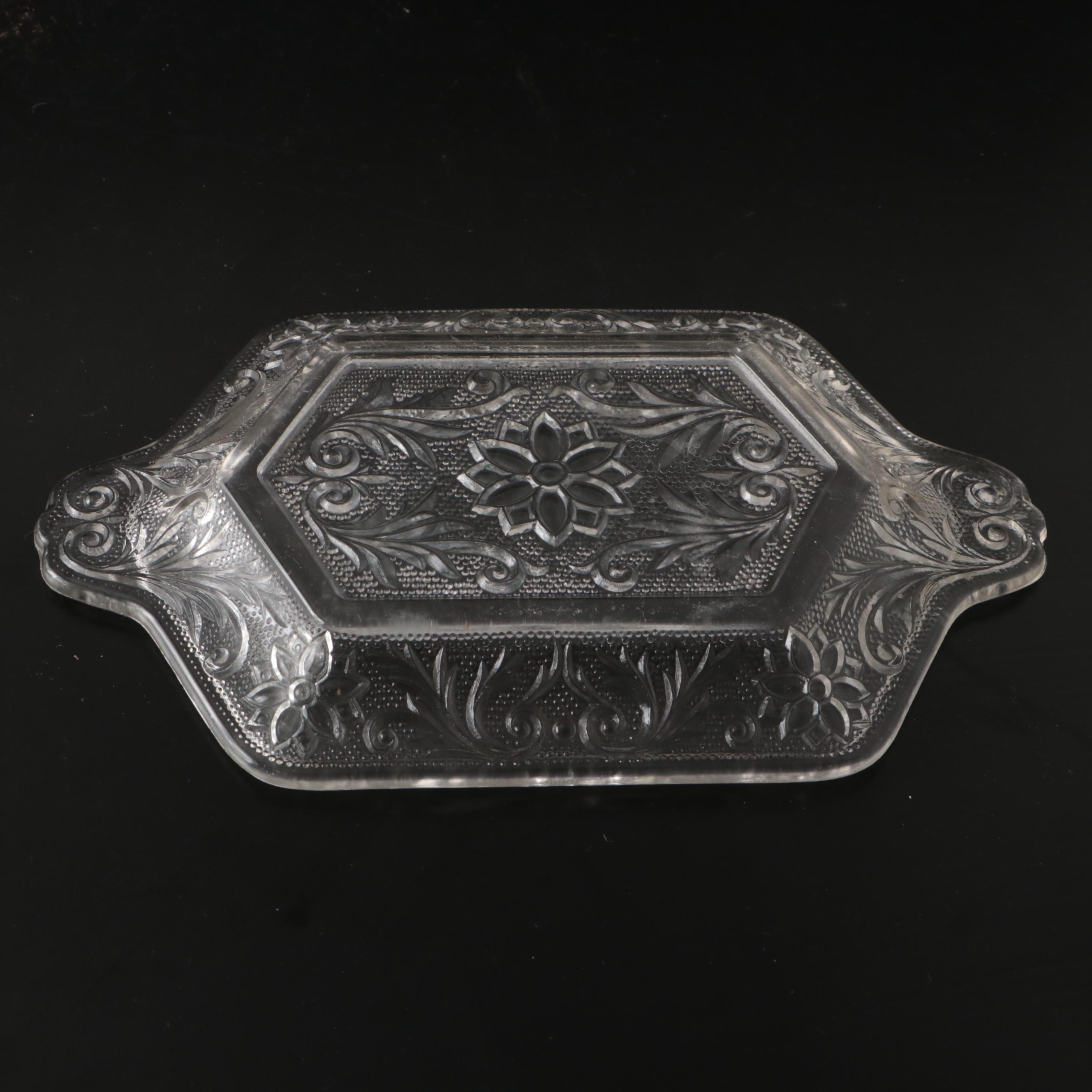 Mikasa Reindeer Crystal Basket, Glass Candle Holders, and More Glass Table Décor