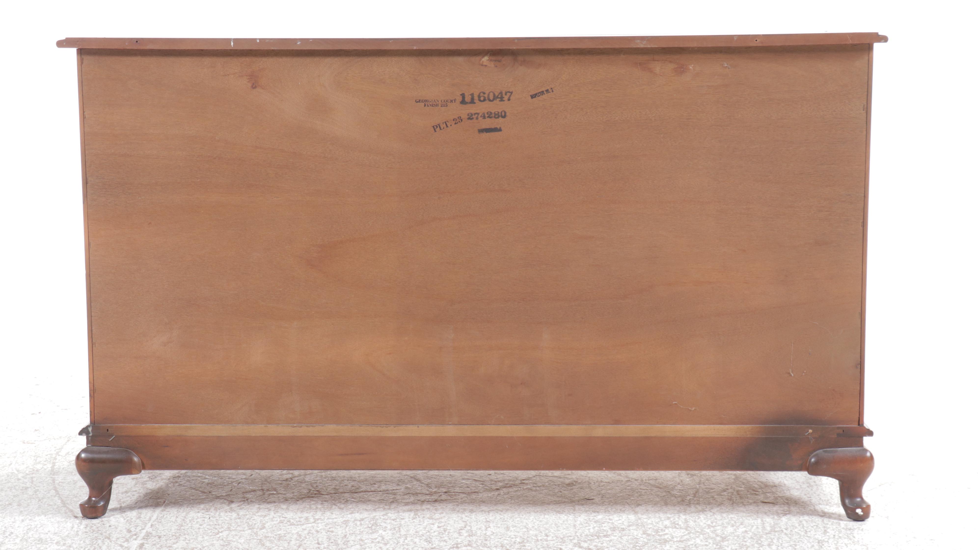 Ethan Allen "Georgian Court" Cherry China Cabinet, Late 20th Century