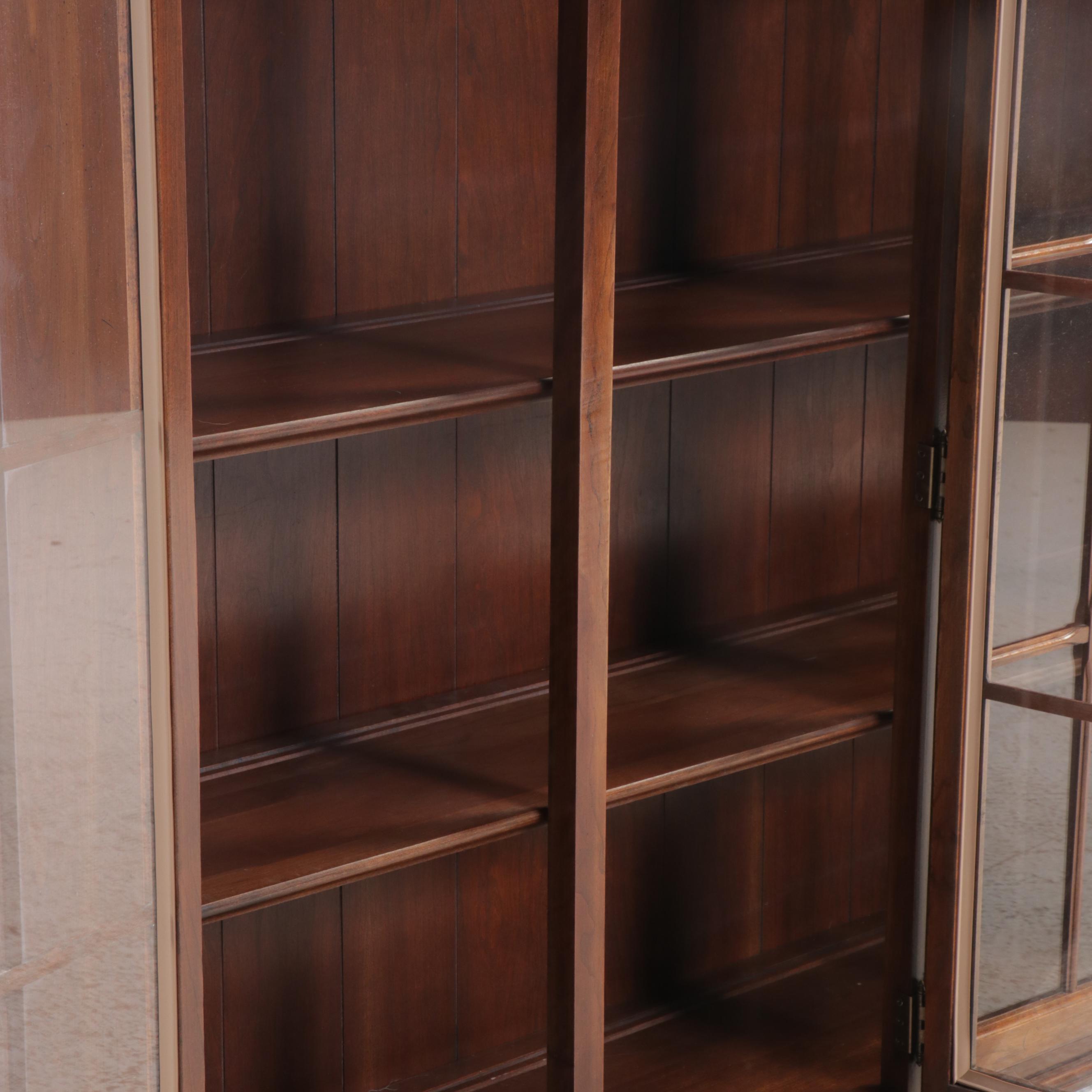 Ethan Allen "Georgian Court" Cherry China Cabinet, Late 20th Century