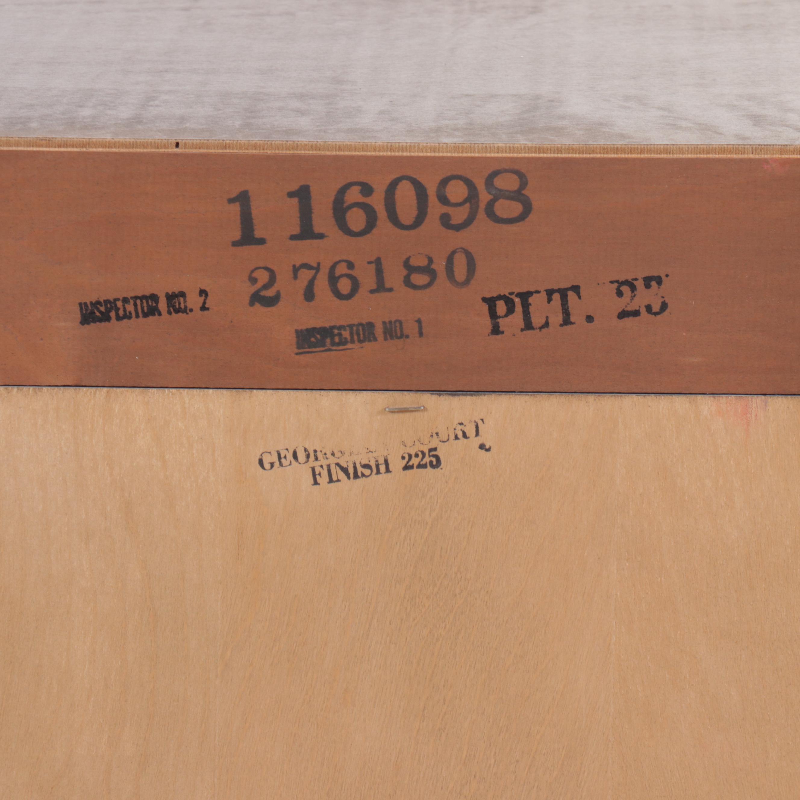 Ethan Allen "Georgian Court" Cherry China Cabinet, Late 20th Century