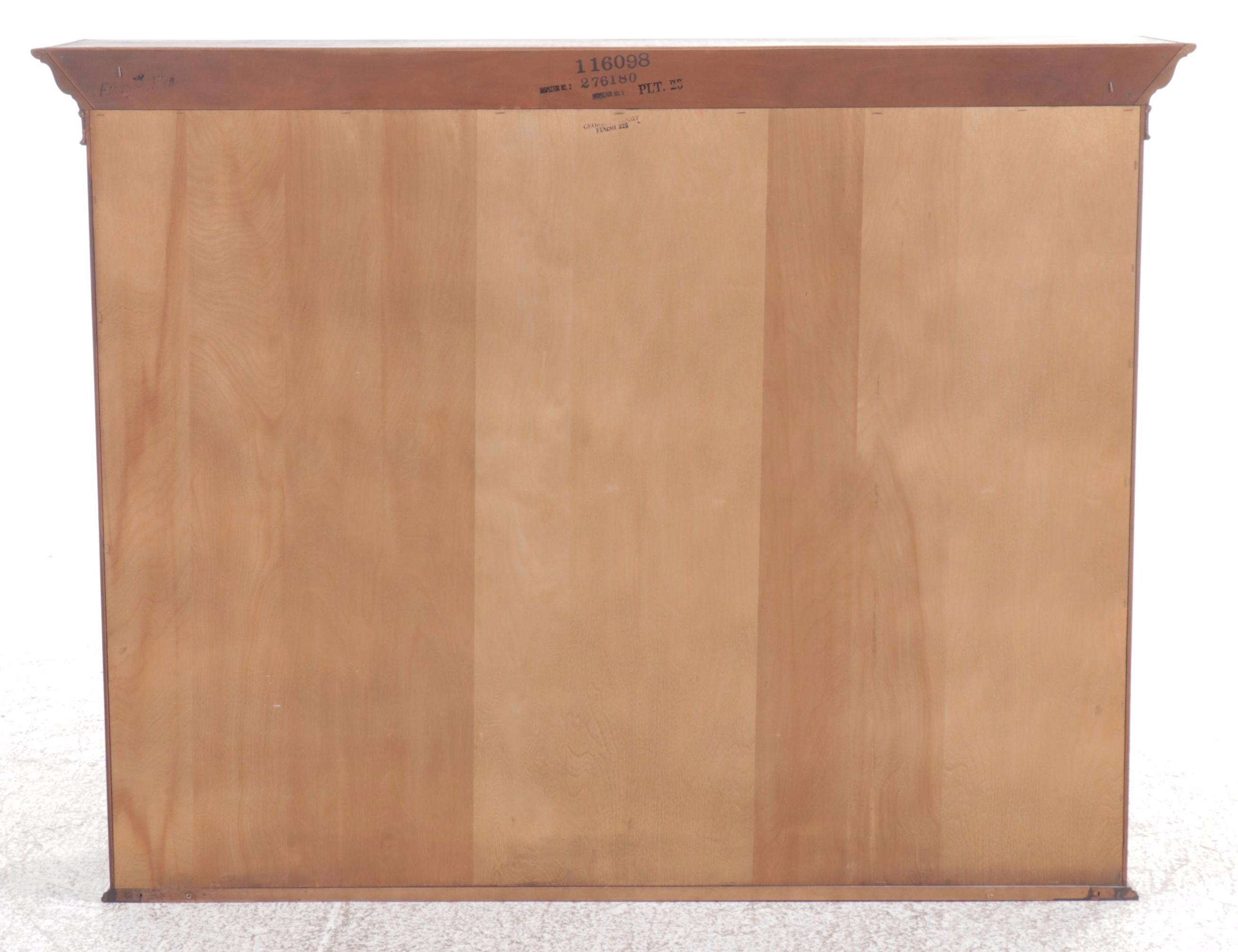 Ethan Allen "Georgian Court" Cherry China Cabinet, Late 20th Century