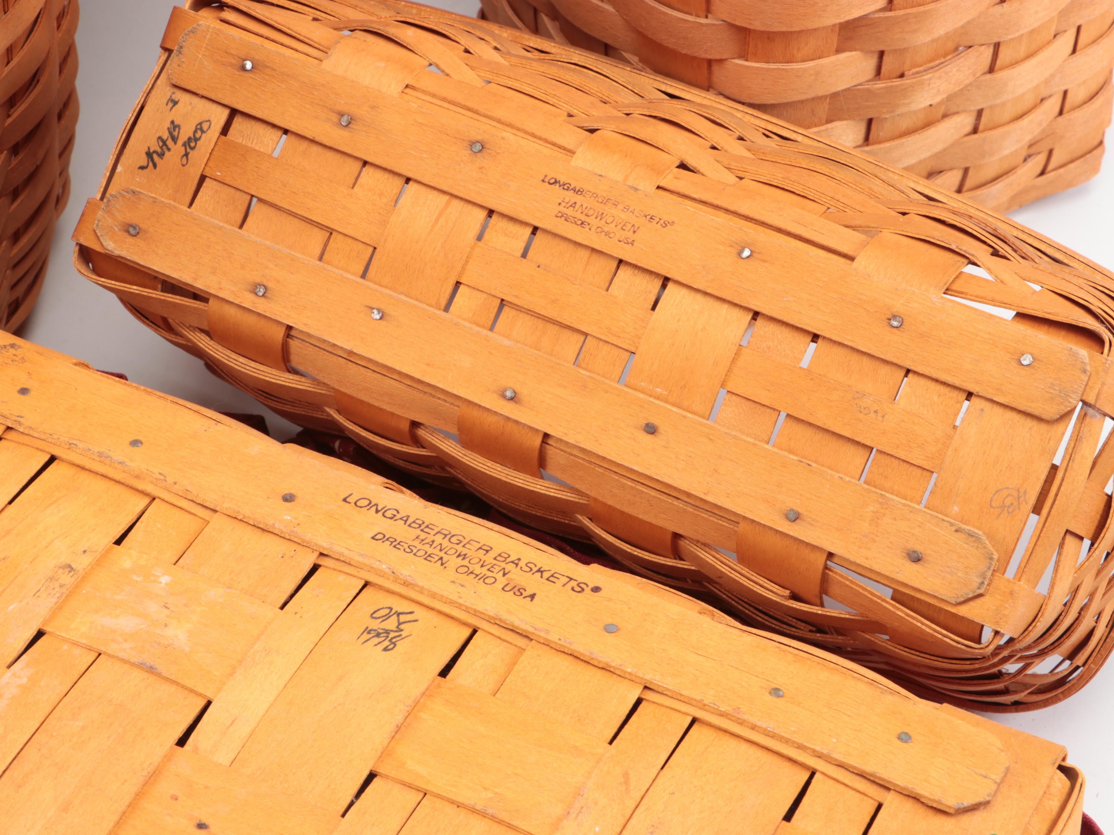 Longaberger Splint Wood Baskets