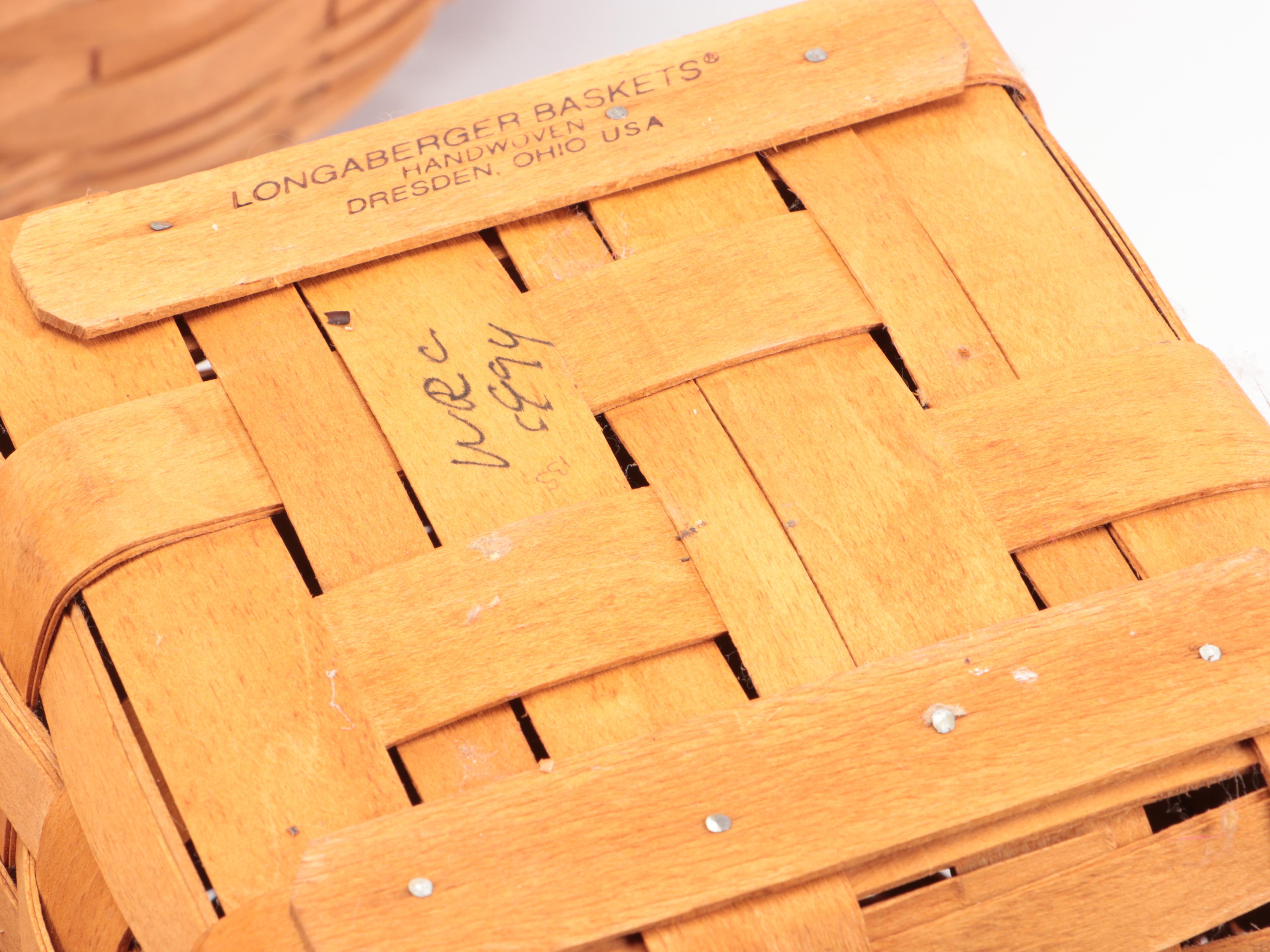 Longaberger Splint Wood Baskets
