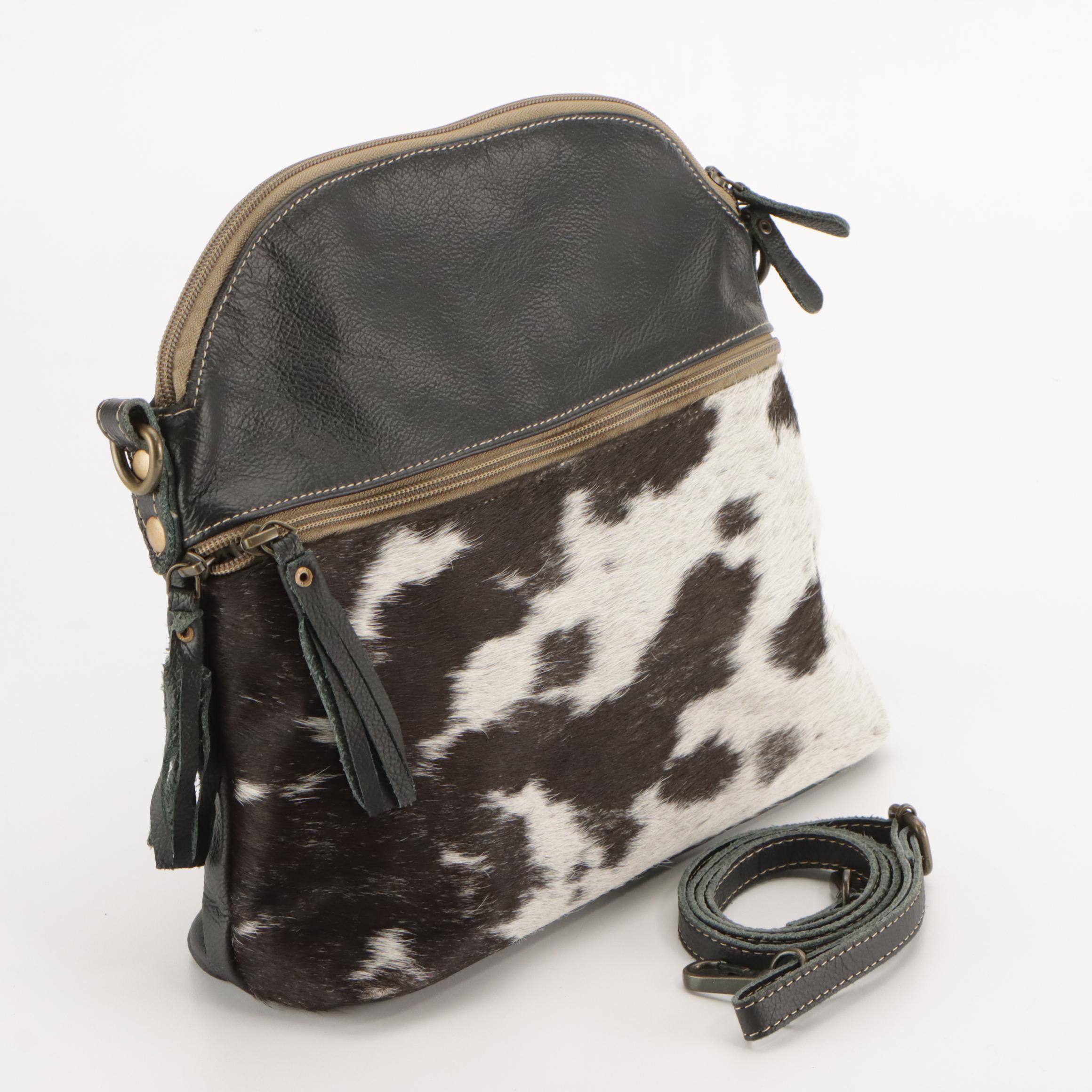 Myra Splash of Euphoria Hair-On and Jen & Co. Izzy Chain Vegan Leather Crossbody