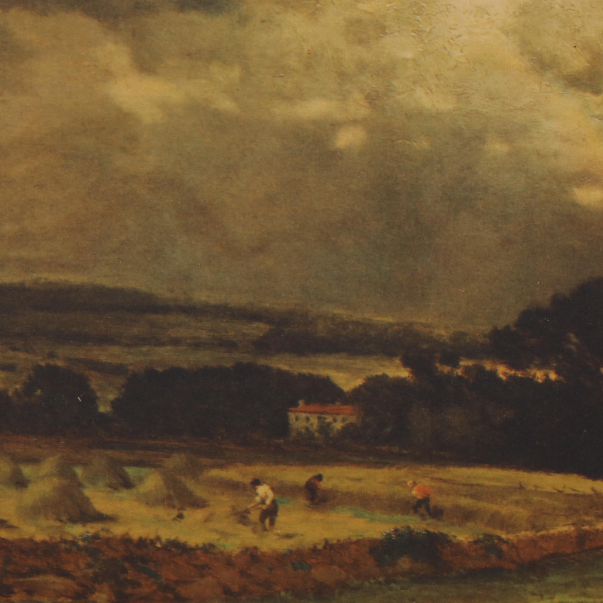 George Inness "A Passing Shower" Collotype Print, 1940