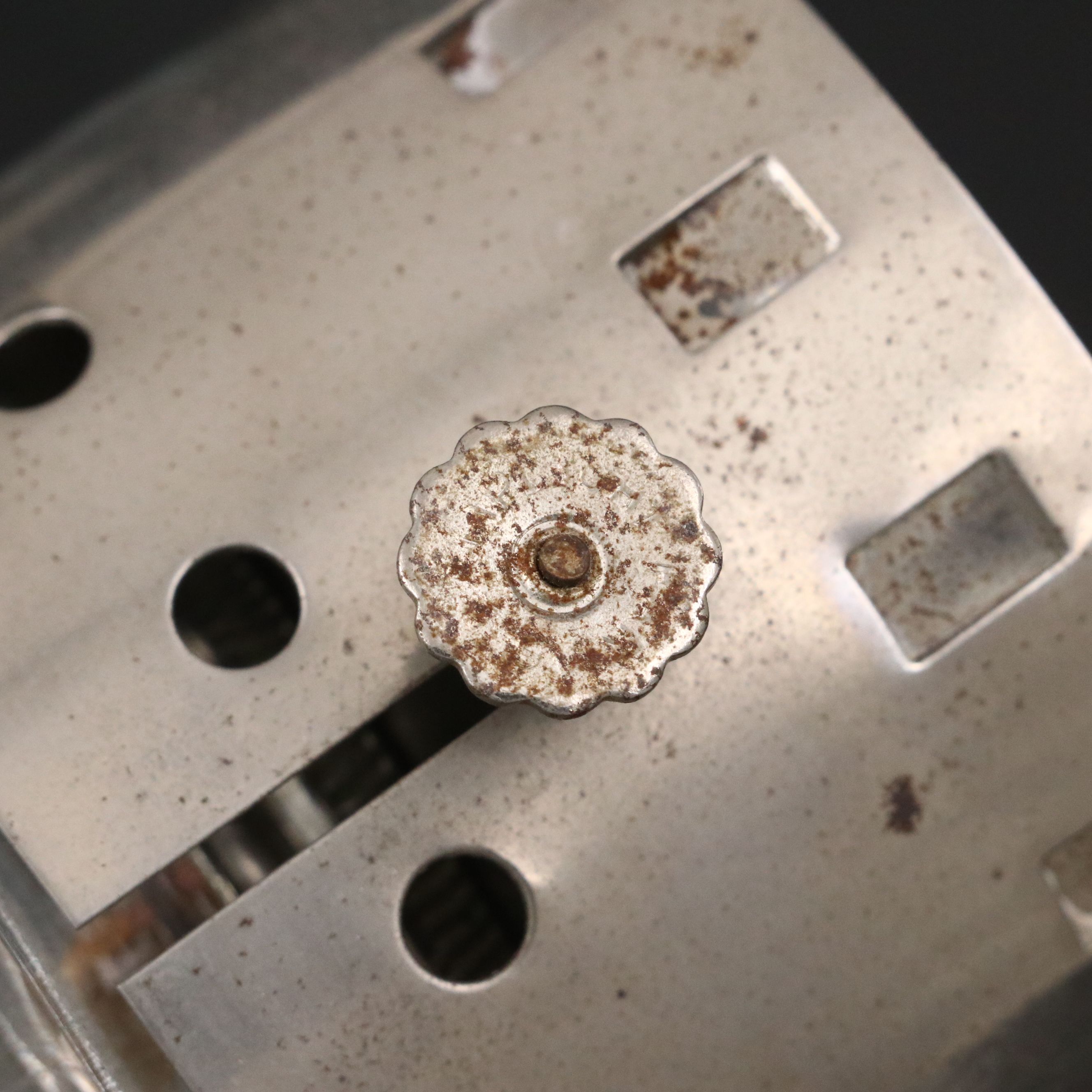 Pair of Metal Candlesticks with Glass Oil Lamp