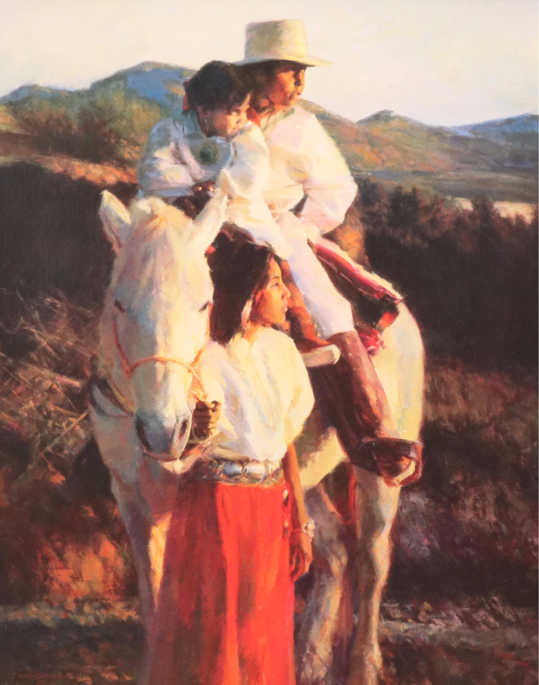 After Tom Darro Offset Lithograph "Children of the North Country"