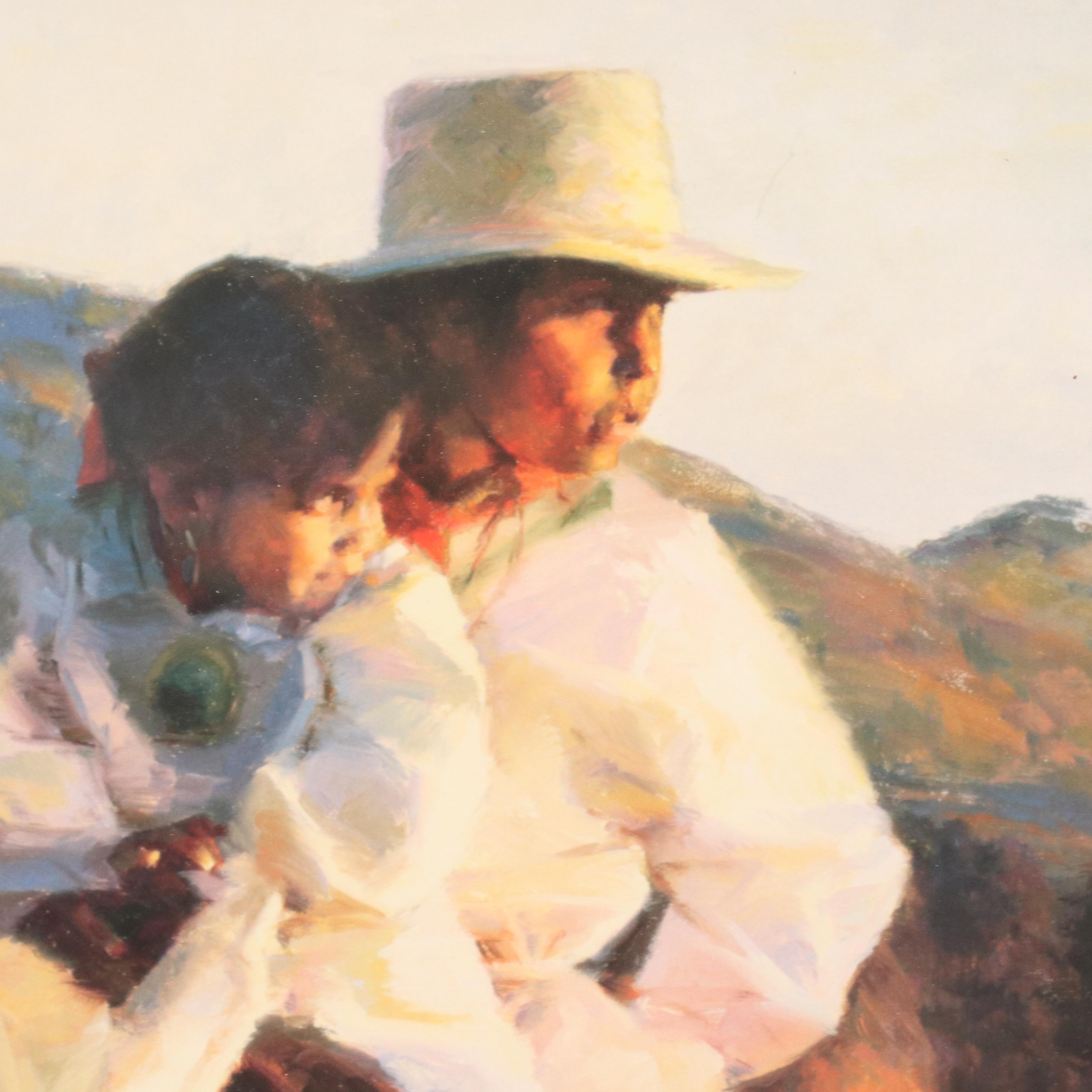 After Tom Darro Offset Lithograph "Children of the North Country"