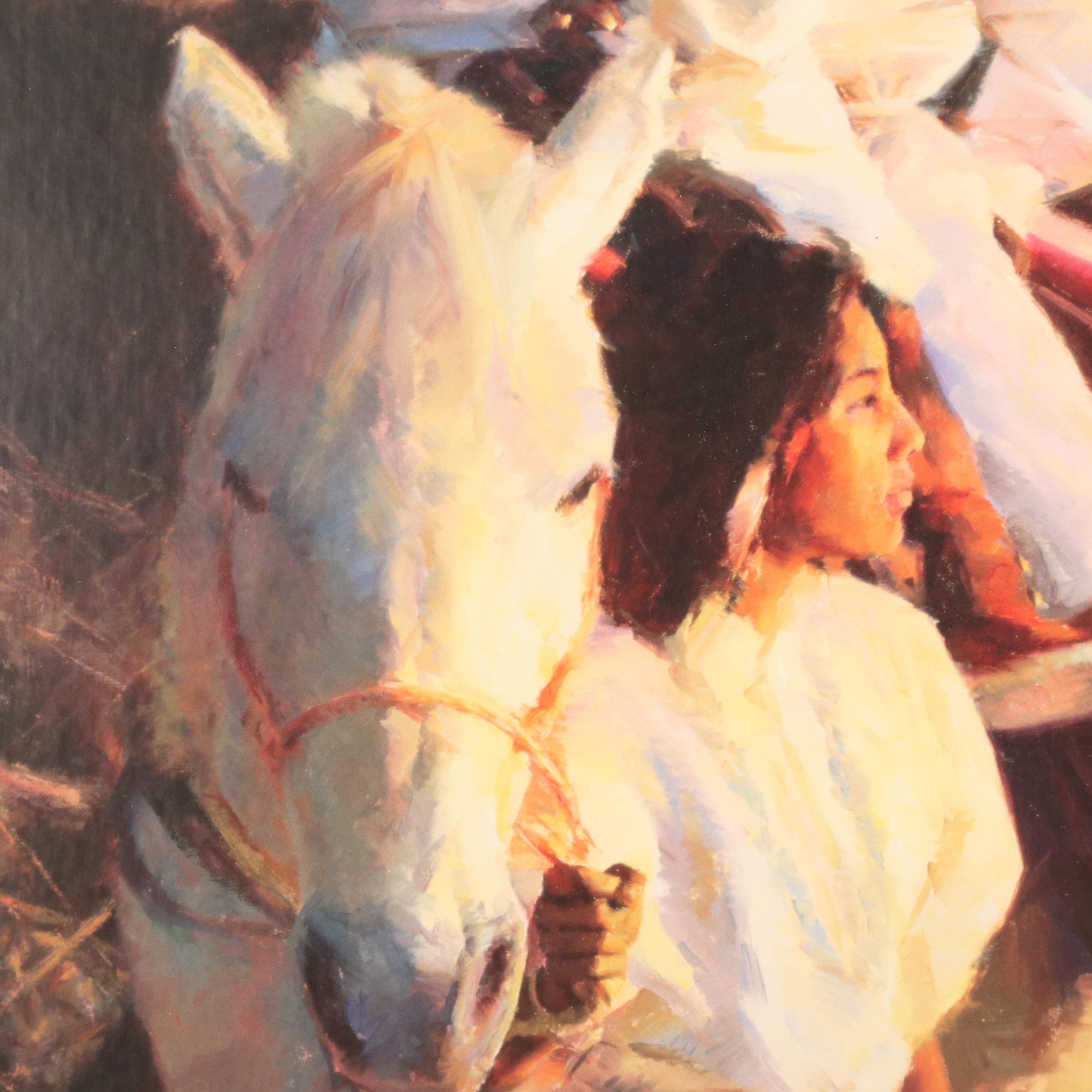 After Tom Darro Offset Lithograph "Children of the North Country"