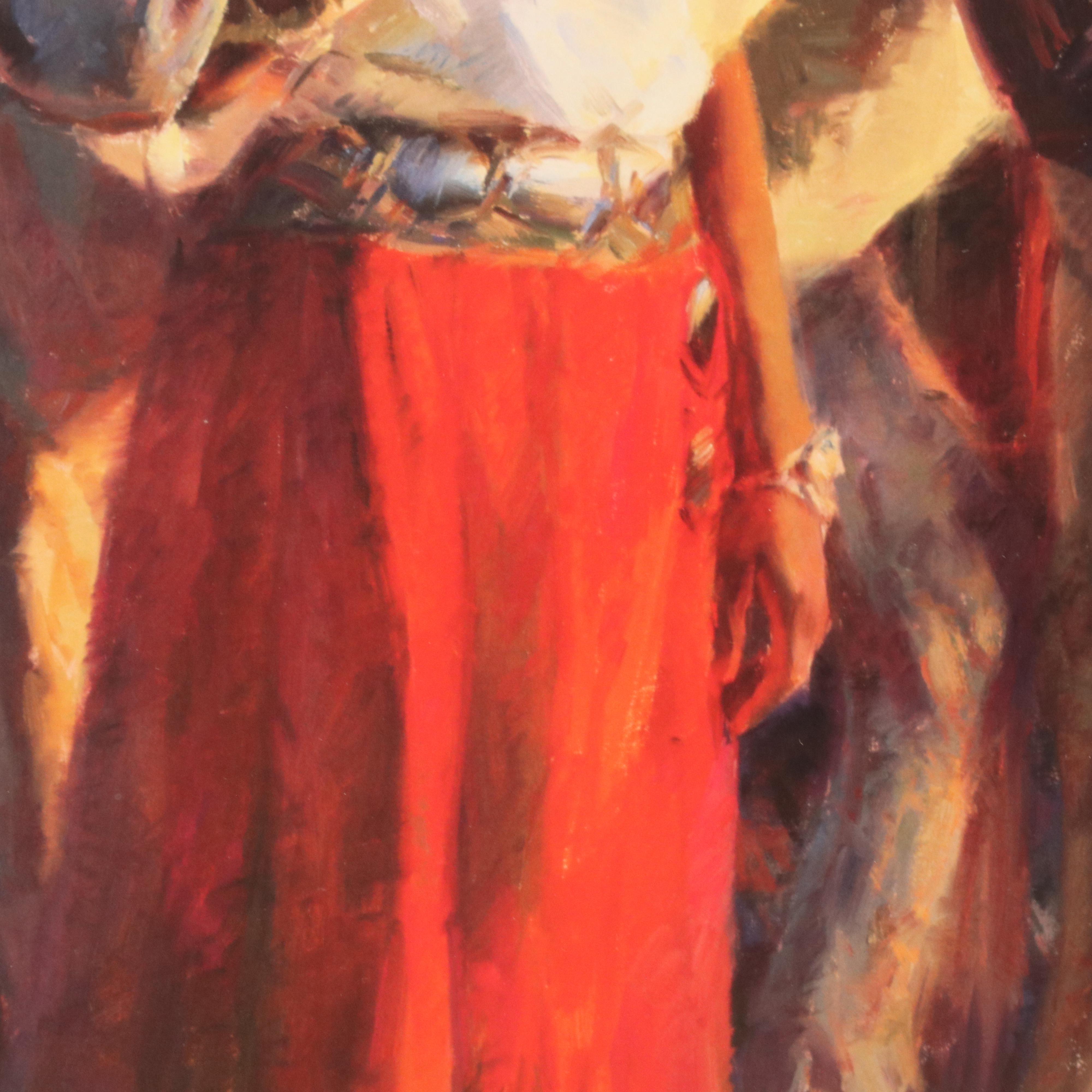 After Tom Darro Offset Lithograph "Children of the North Country"