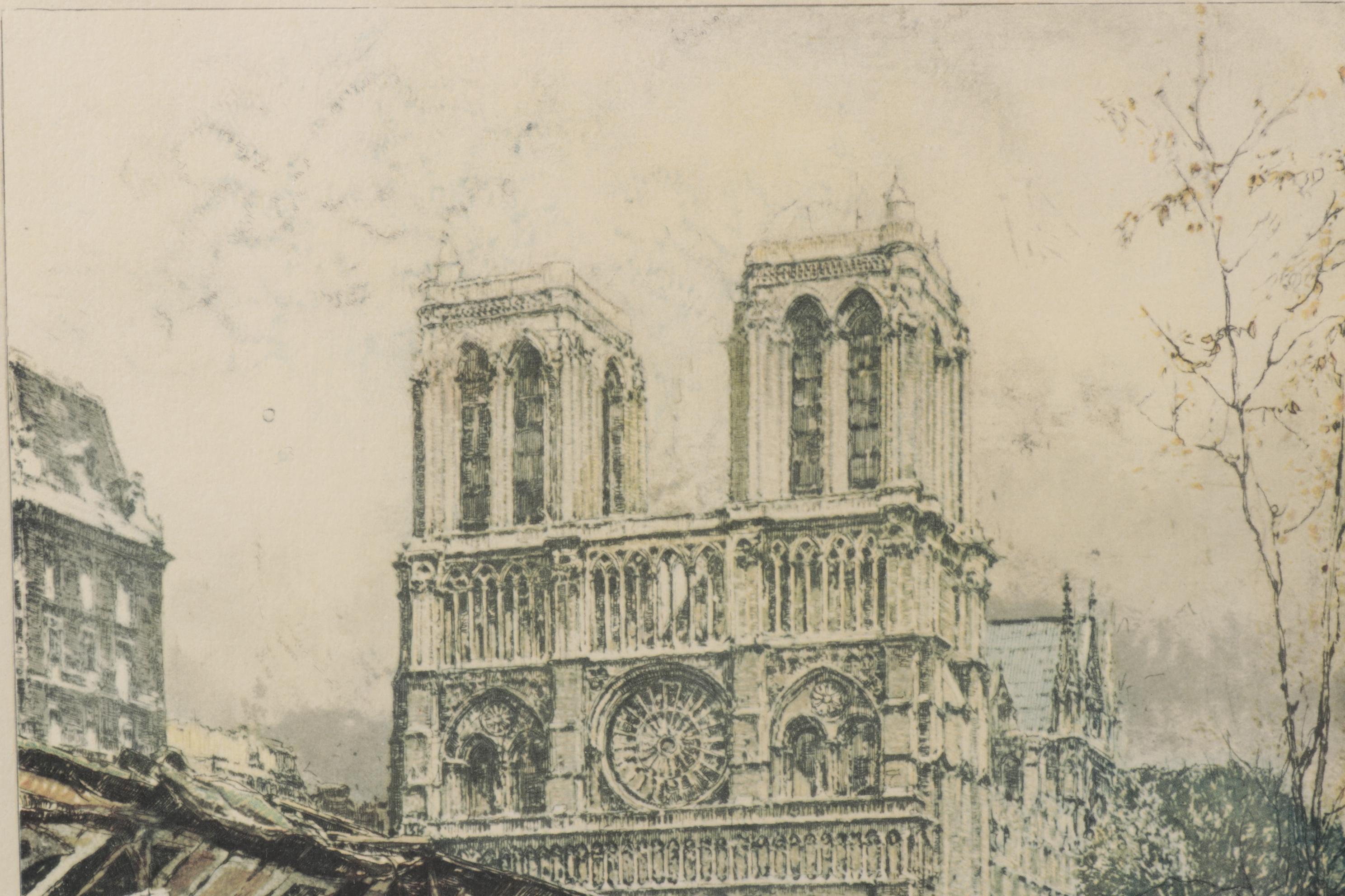 Offset Lithograph after Luigi Kasimir Etching "Bouguinisto"