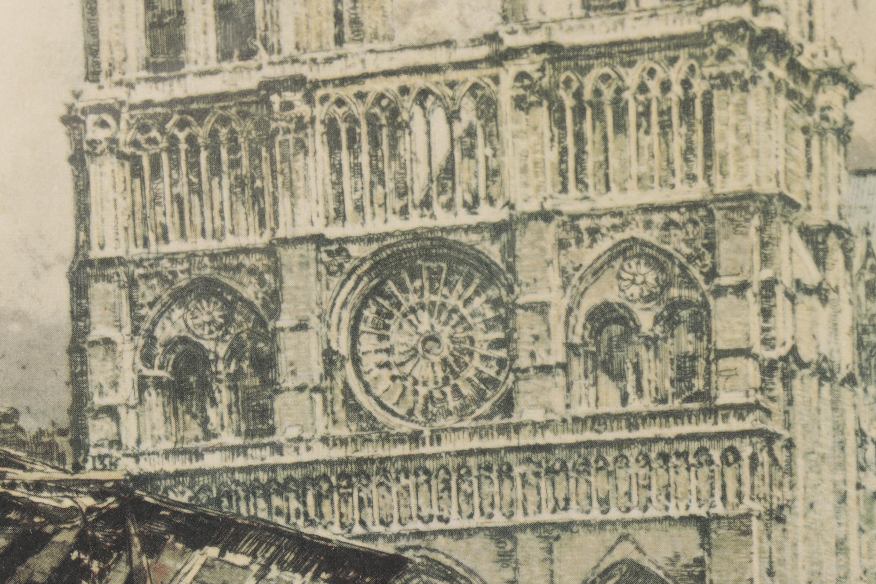 Offset Lithograph after Luigi Kasimir Etching "Bouguinisto"