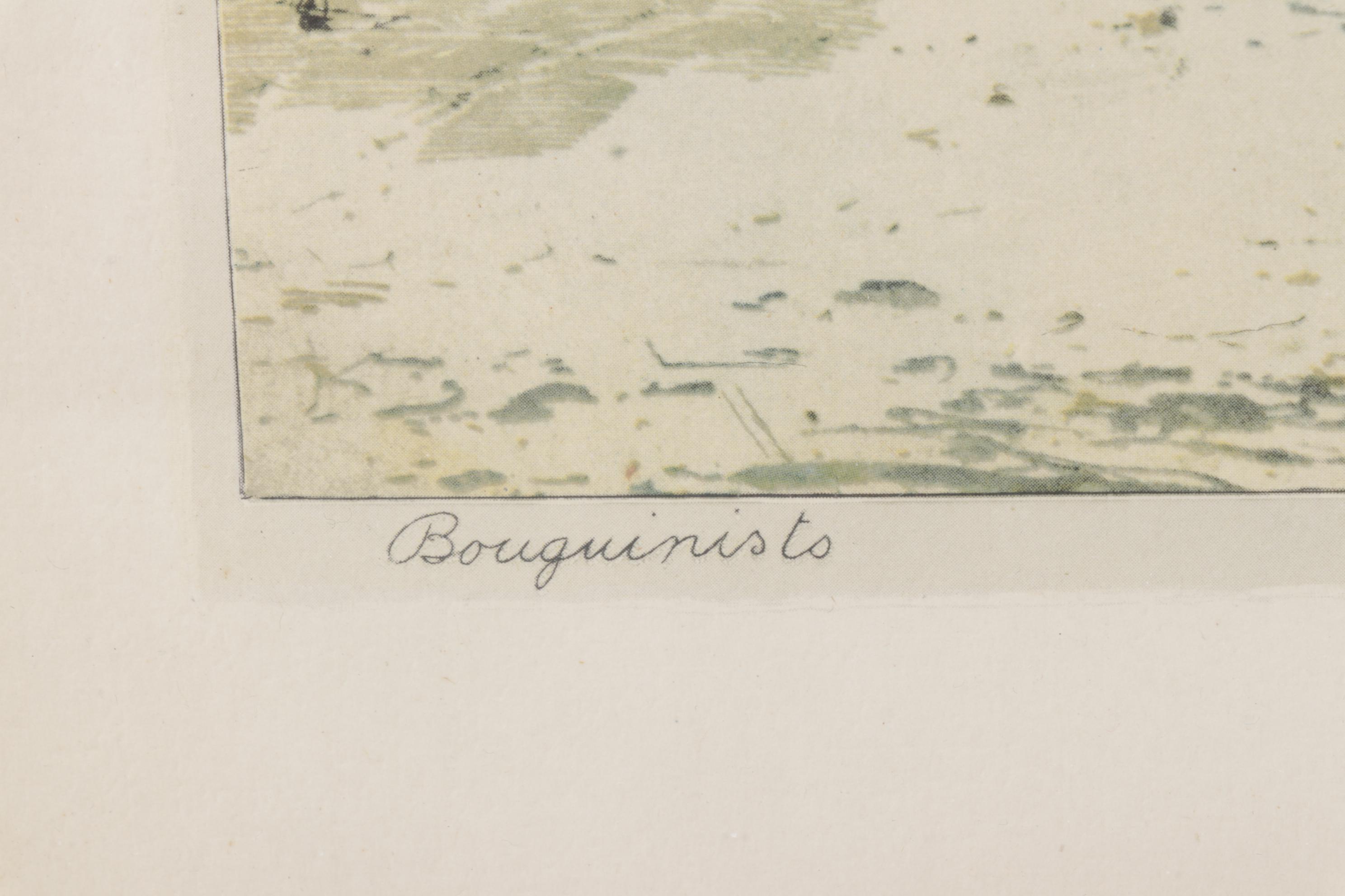 Offset Lithograph after Luigi Kasimir Etching "Bouguinisto"