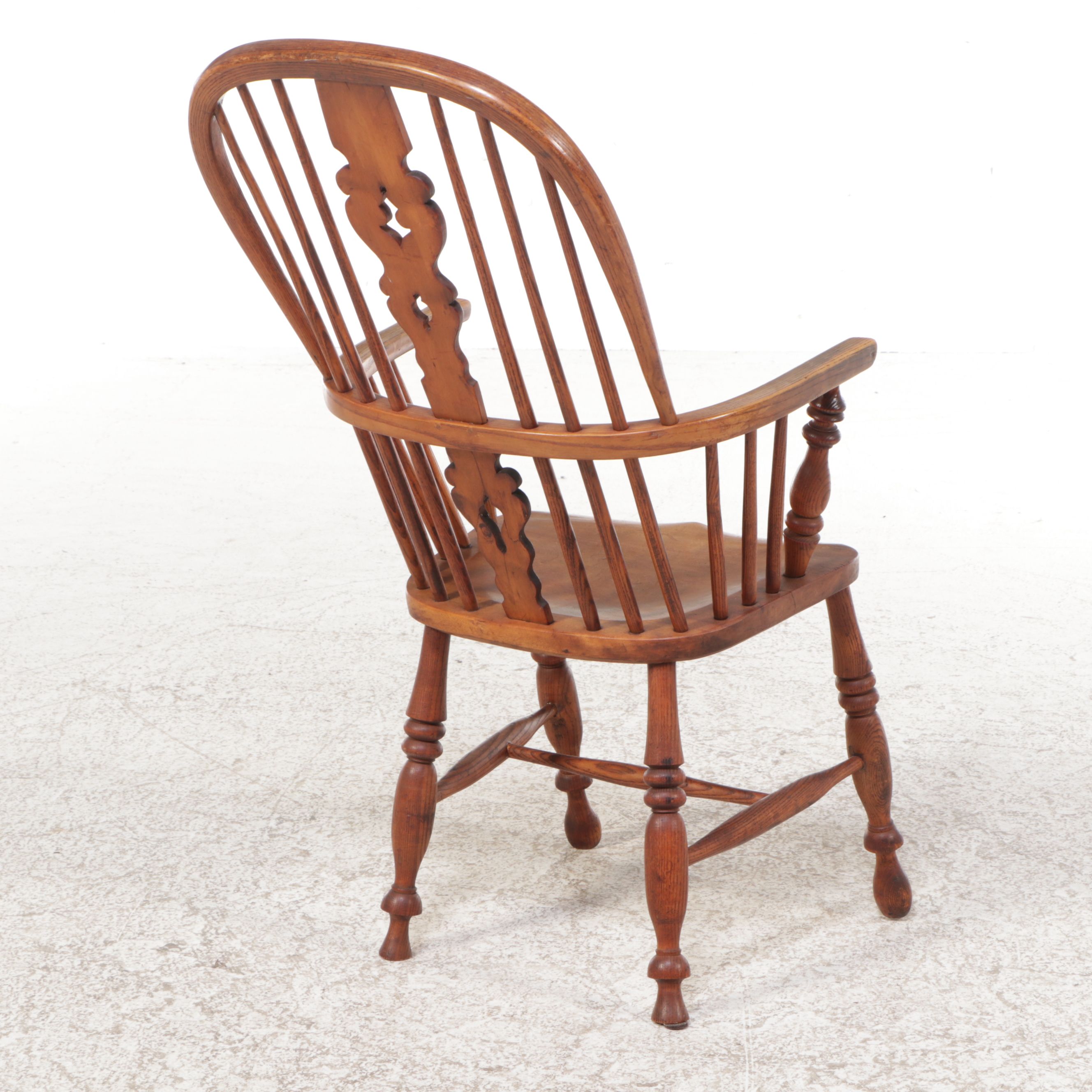 Pair of Oak Windsor Armchairs