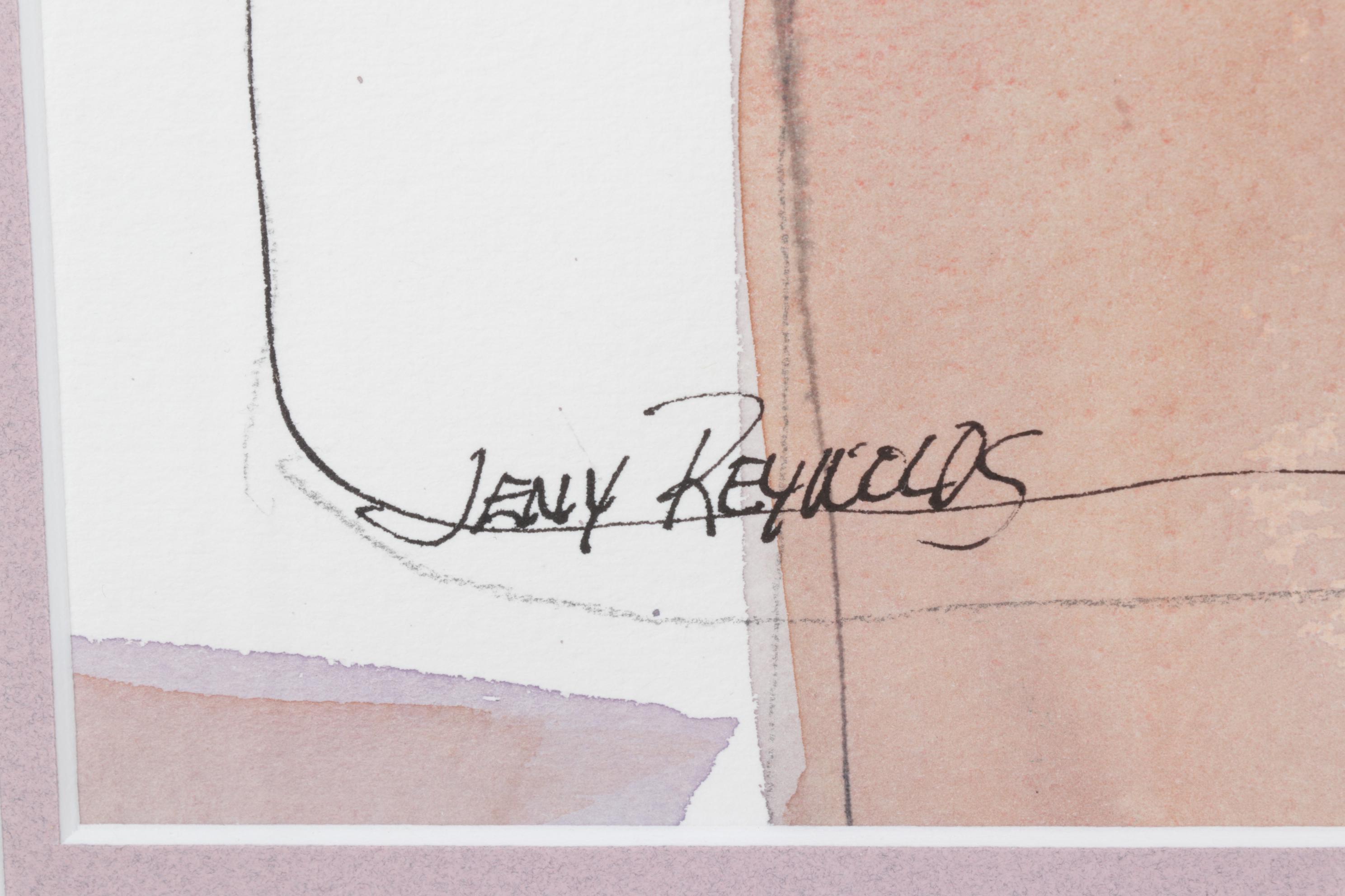 Jeny Reynolds Watercolor and Ink Still Life Painting of Flowers